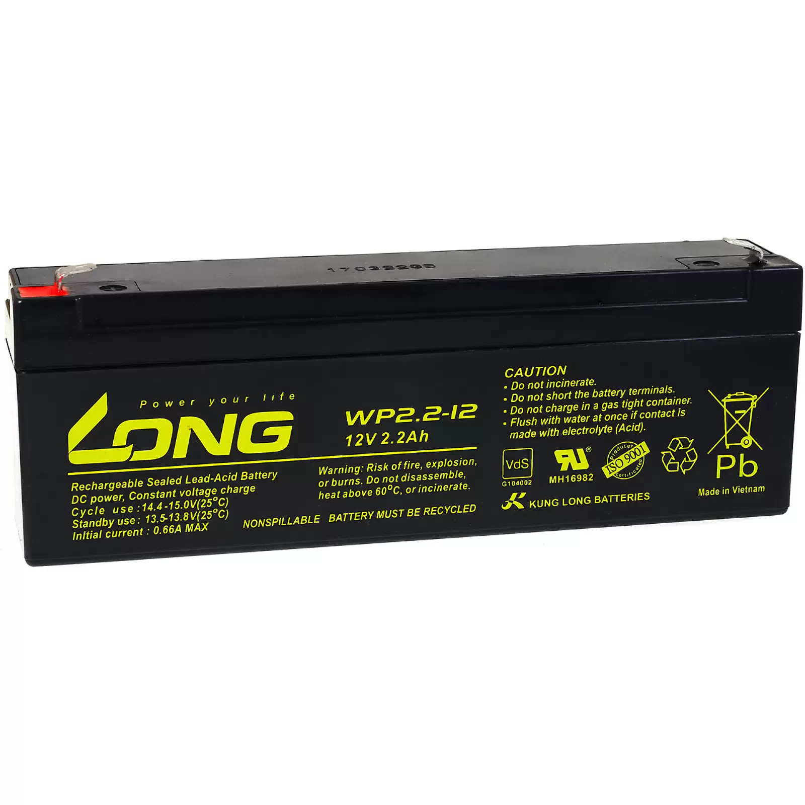 KungLong Bleiakku WP2.2-12 Vds KungLong Bleiakku WP2.2-12 Vds