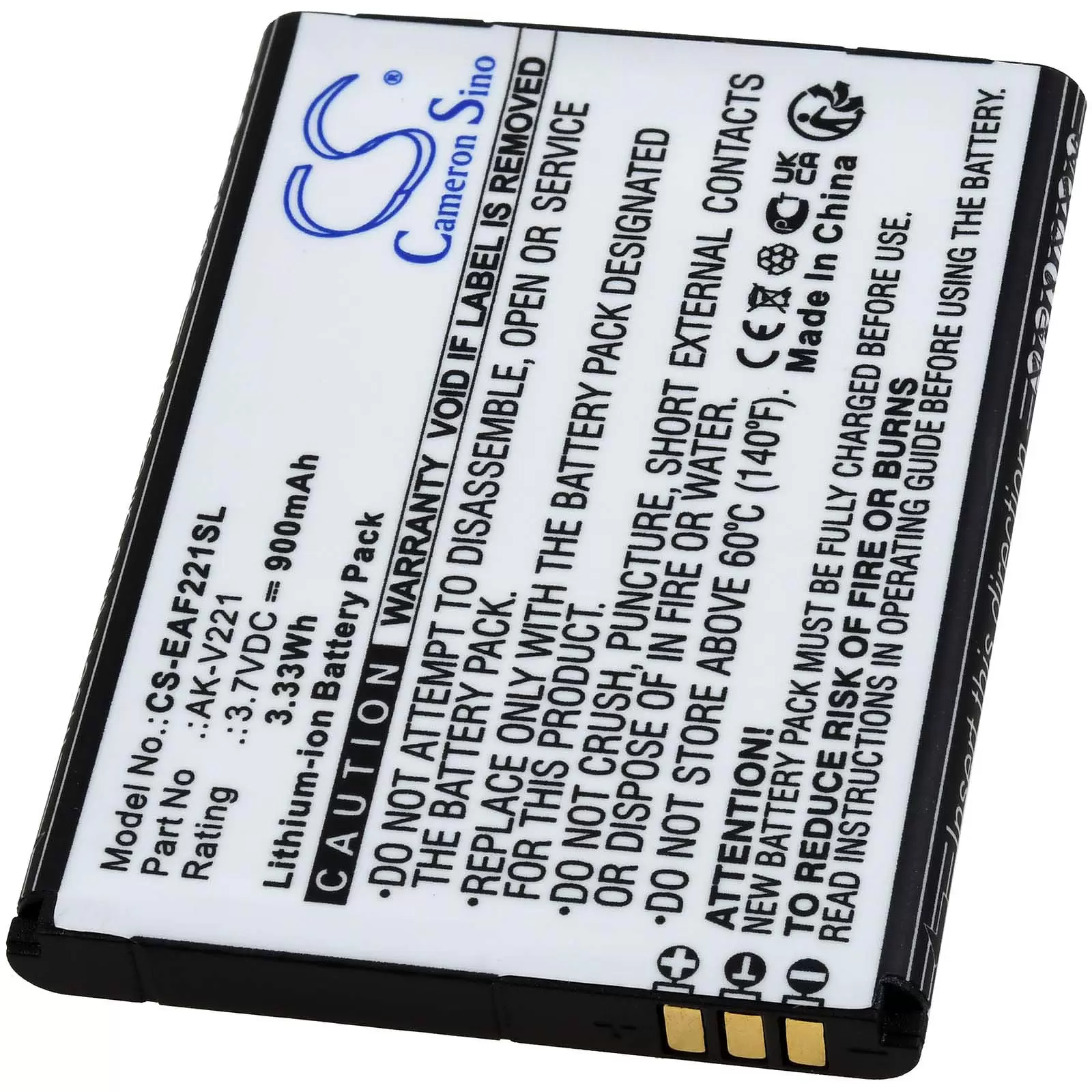 Akku passend für Seniorenhandy Emporia Flip V221, Active Glam, Typ AK-V221 Akku passend für Seniorenhandy Emporia Flip V221, Active Glam, Typ AK-V221