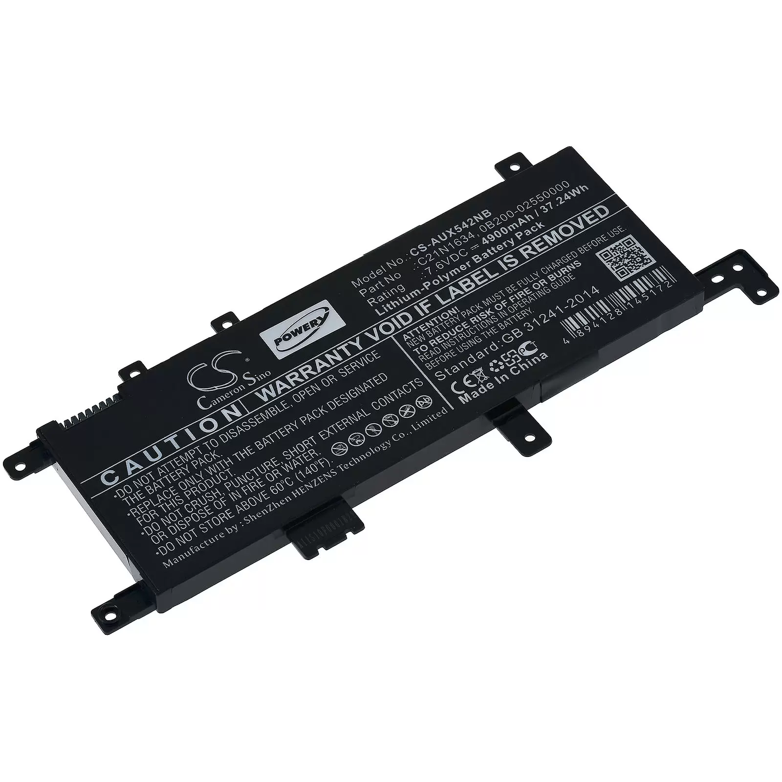 Akku für Laptop Asus VivoBook 15 X542UA / 15 X542UN-DM242T / Typ C21N1634 Akku für Laptop Asus VivoBook 15 X542UA / 15 X542UN-DM242T / Typ C21N1634