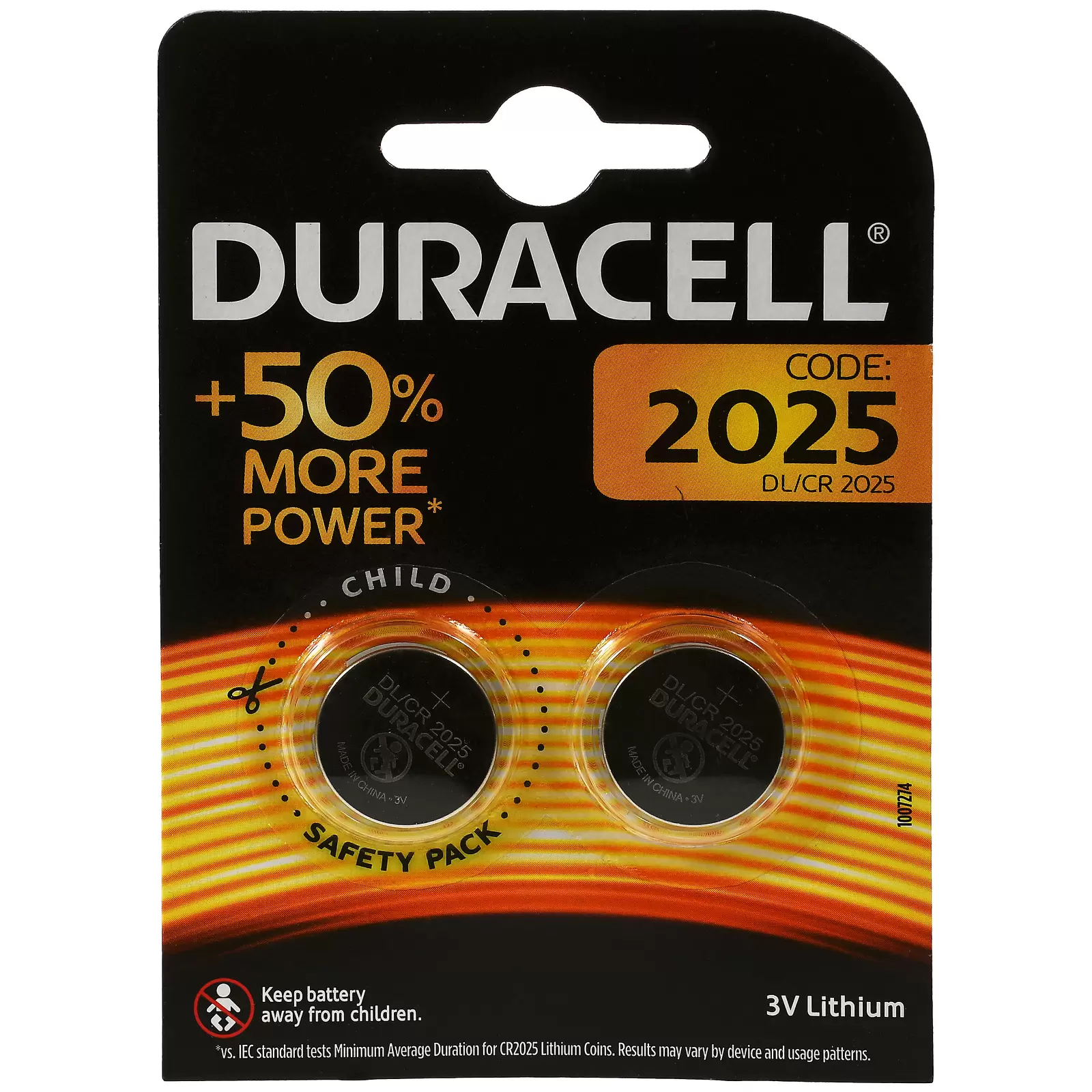 Lithium Knopfzelle Duracell CR2025 DL2025 2er Blister Lithium Knopfzelle Duracell CR2025 DL2025 2er Blister