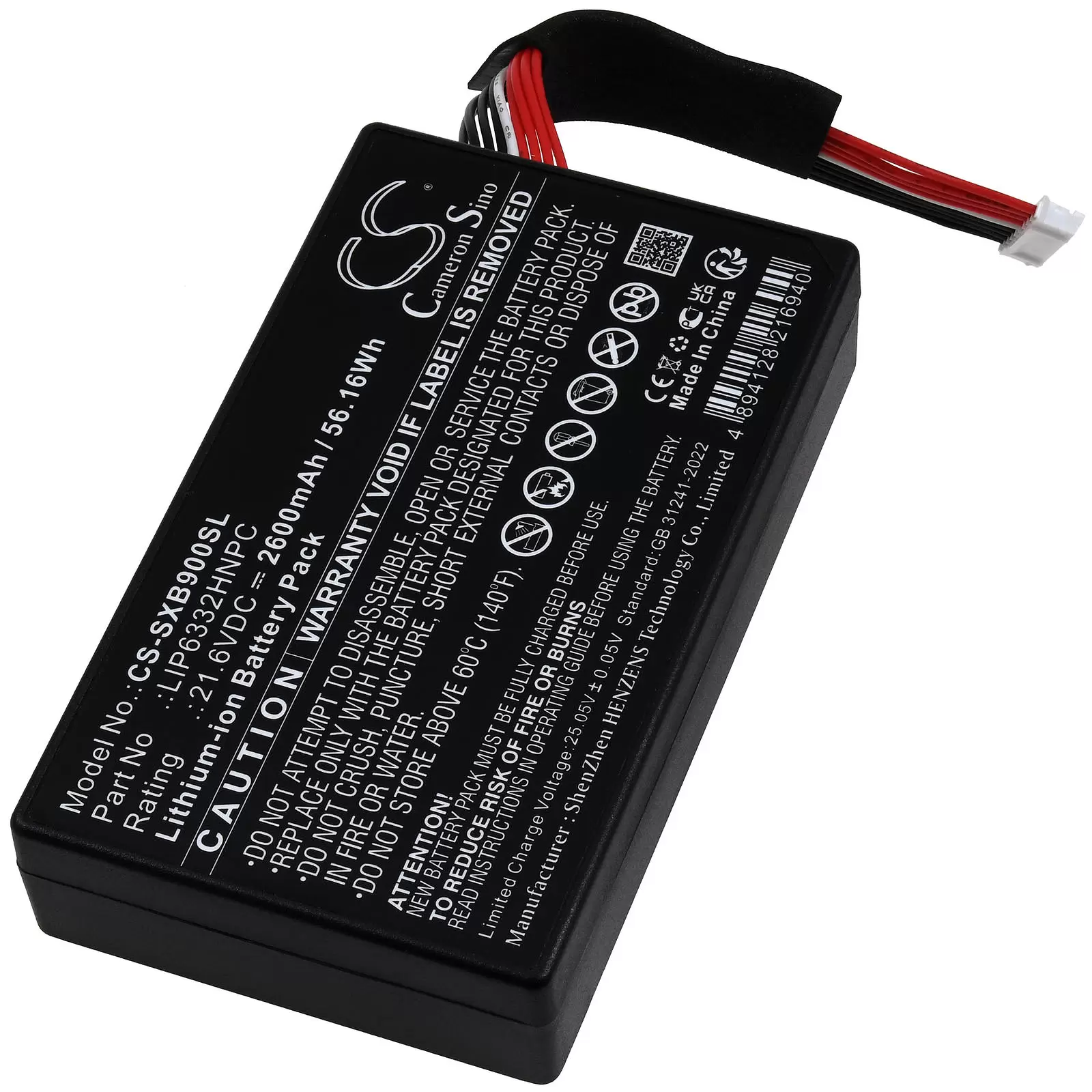 Akku passend für Lautsprecher Sony GTK-XB90 Typ LIP6332HNPC