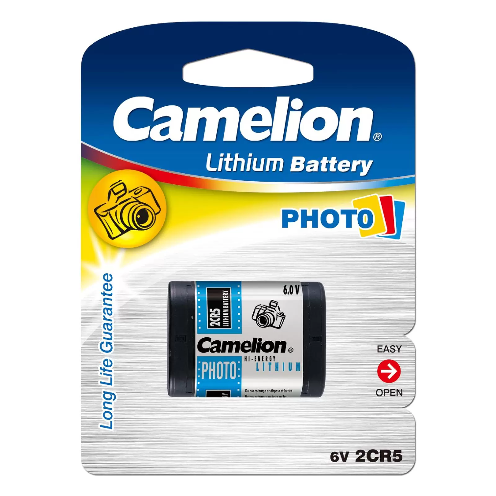 Foto Batterie Camelion 2CR5 / 2CR5M 1er Blister Foto Batterie Camelion 2CR5 / 2CR5M 1er Blister