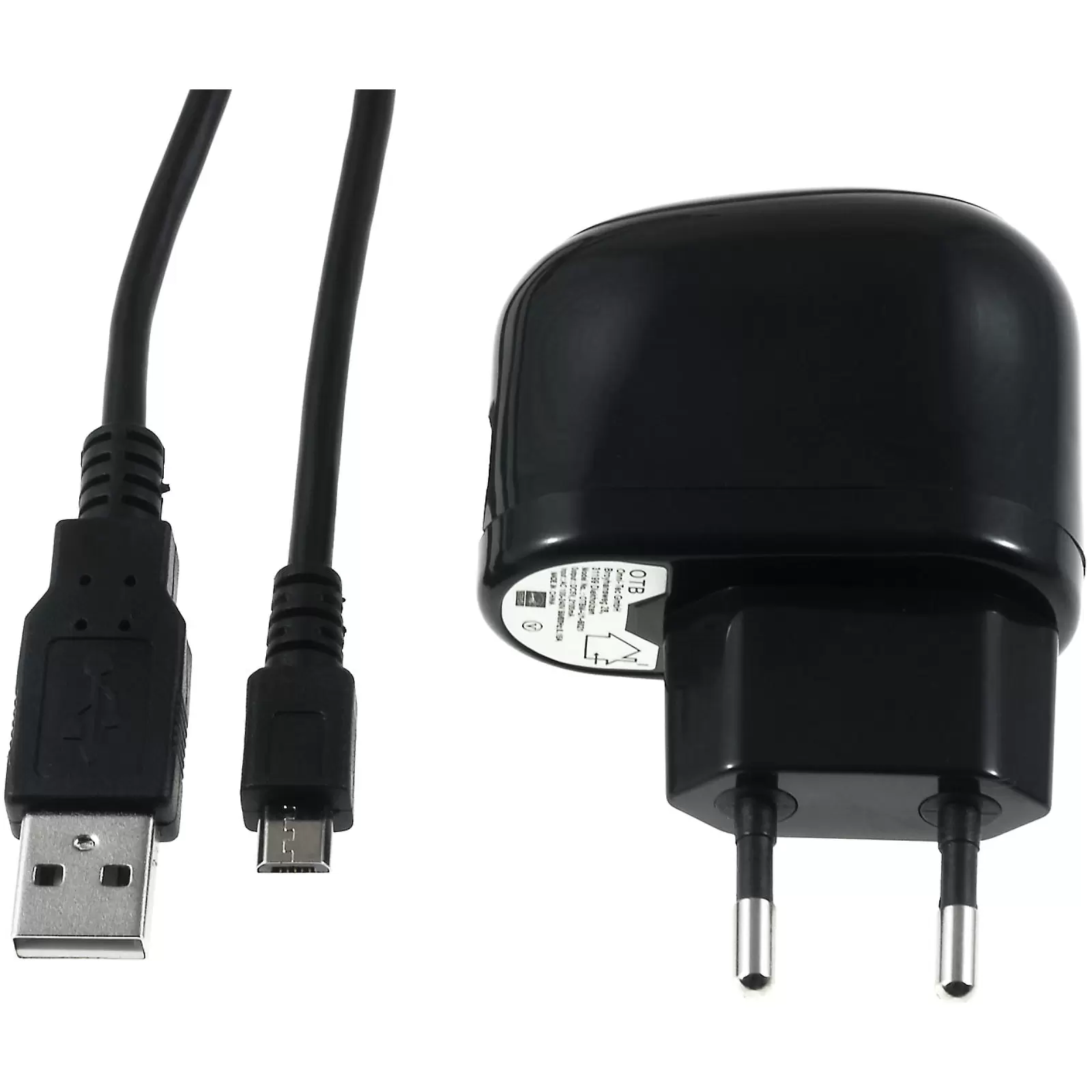 USB-Ladeadapter inkl. 2.0 High-Speed USB-Kabel mit Micro USB