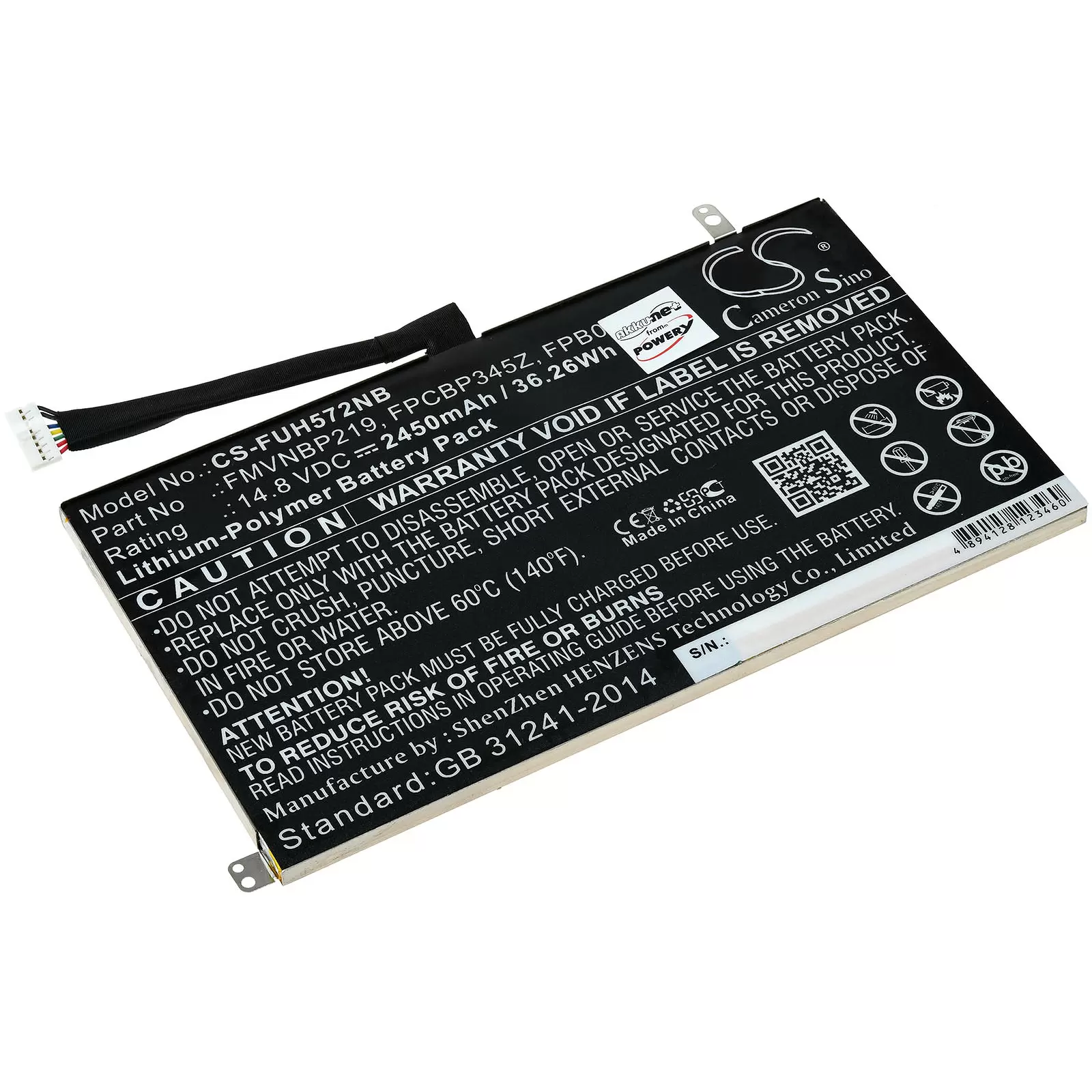 Akku für Fujitsu LifeBook UH572 / Typ FPB0280 Akku für Fujitsu LifeBook UH572 / Typ FPB0280