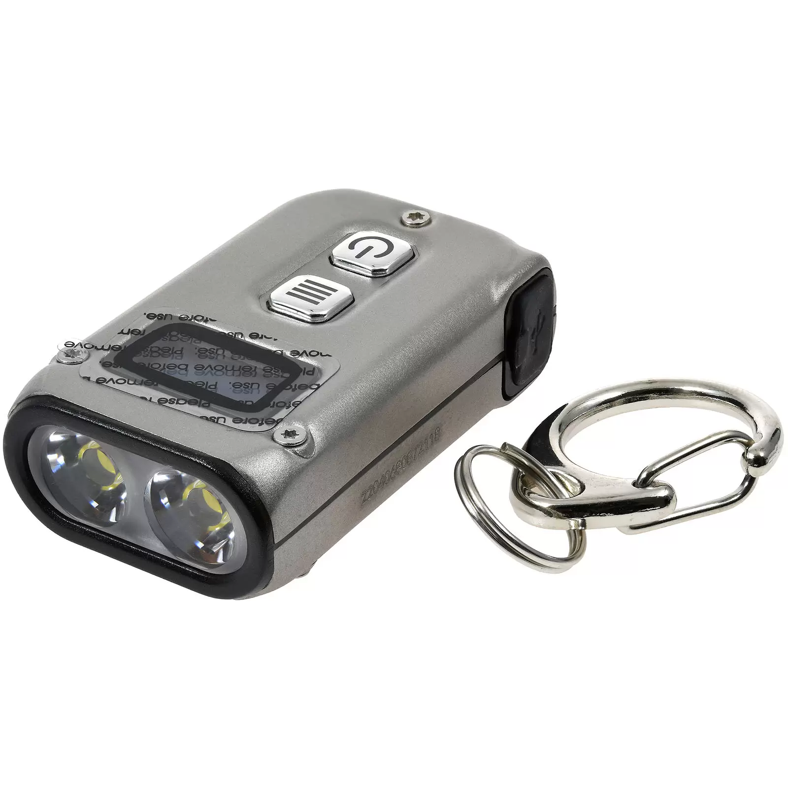 Nitecore TINI 2 Titanium LED-Schlüsselanhänger-Taschenlampe, TITAN, 500 Lumen