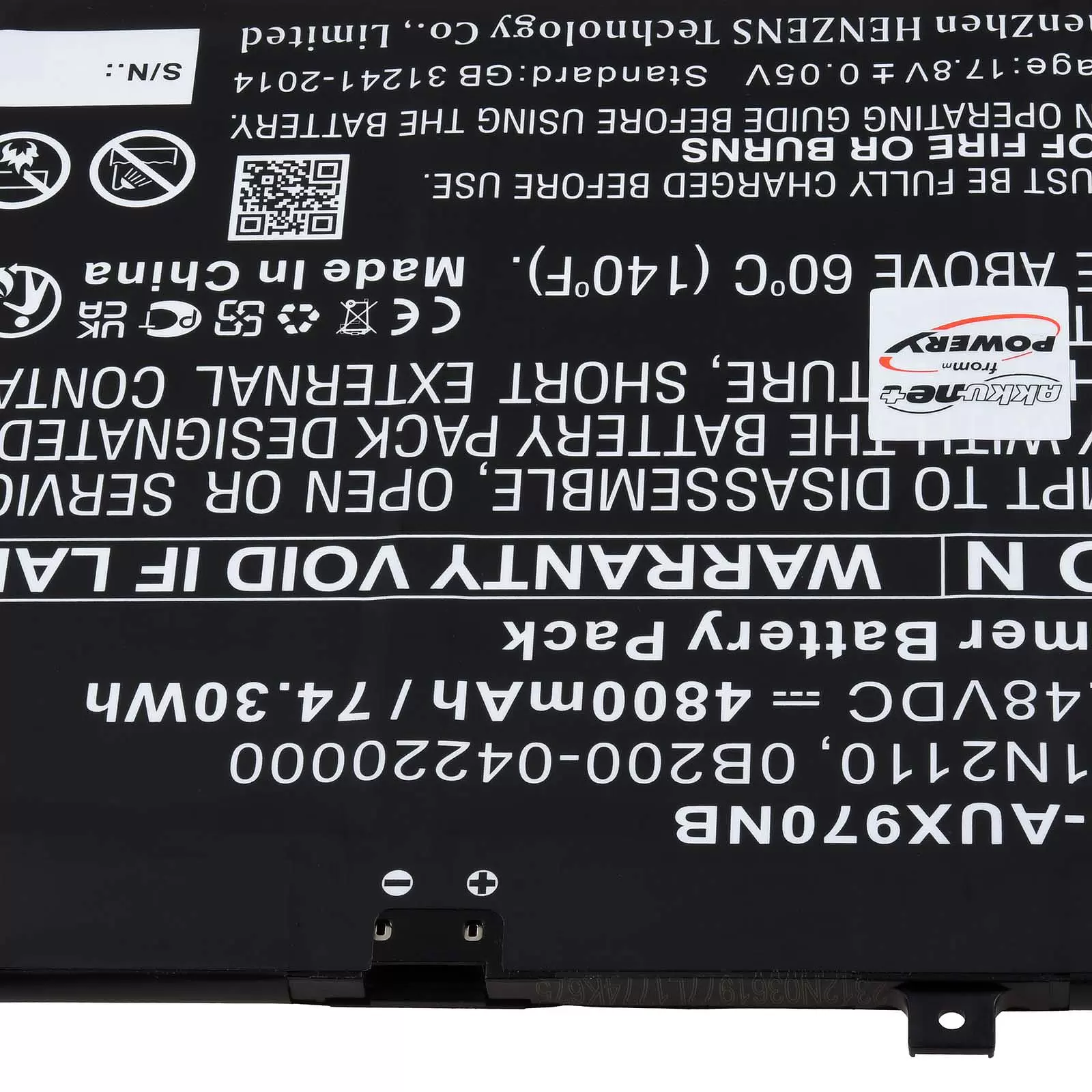 Akku passend für Laptop Asus Zenbook 17 Fold OLED UX9702AA Typ C41N2110