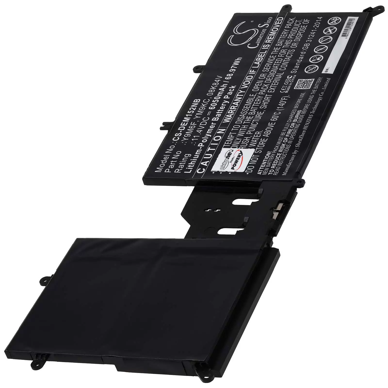 Akku passend für Laptop Dell Alienware M15 R2 Alienware M17 R2 Typ Y9M6F Akku passend für Laptop Dell Alienware M15 R2 Alienware M17 R2 Typ Y9M6F