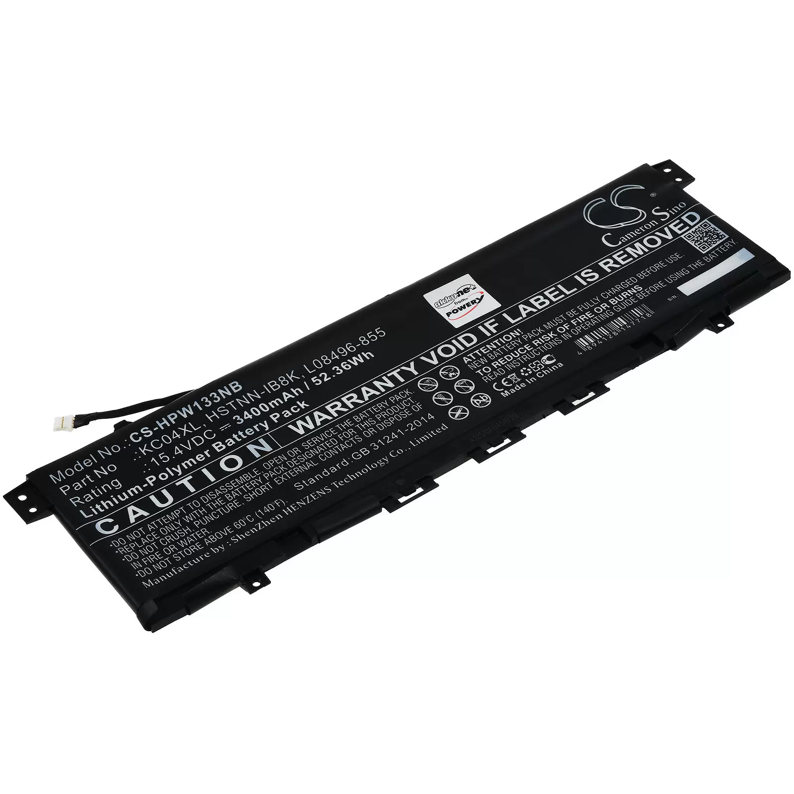 Akku passend für Laptop HP Envy X360 13-ag0003ng, X360 13-ag0004ng, Typ KC04XL u.a.