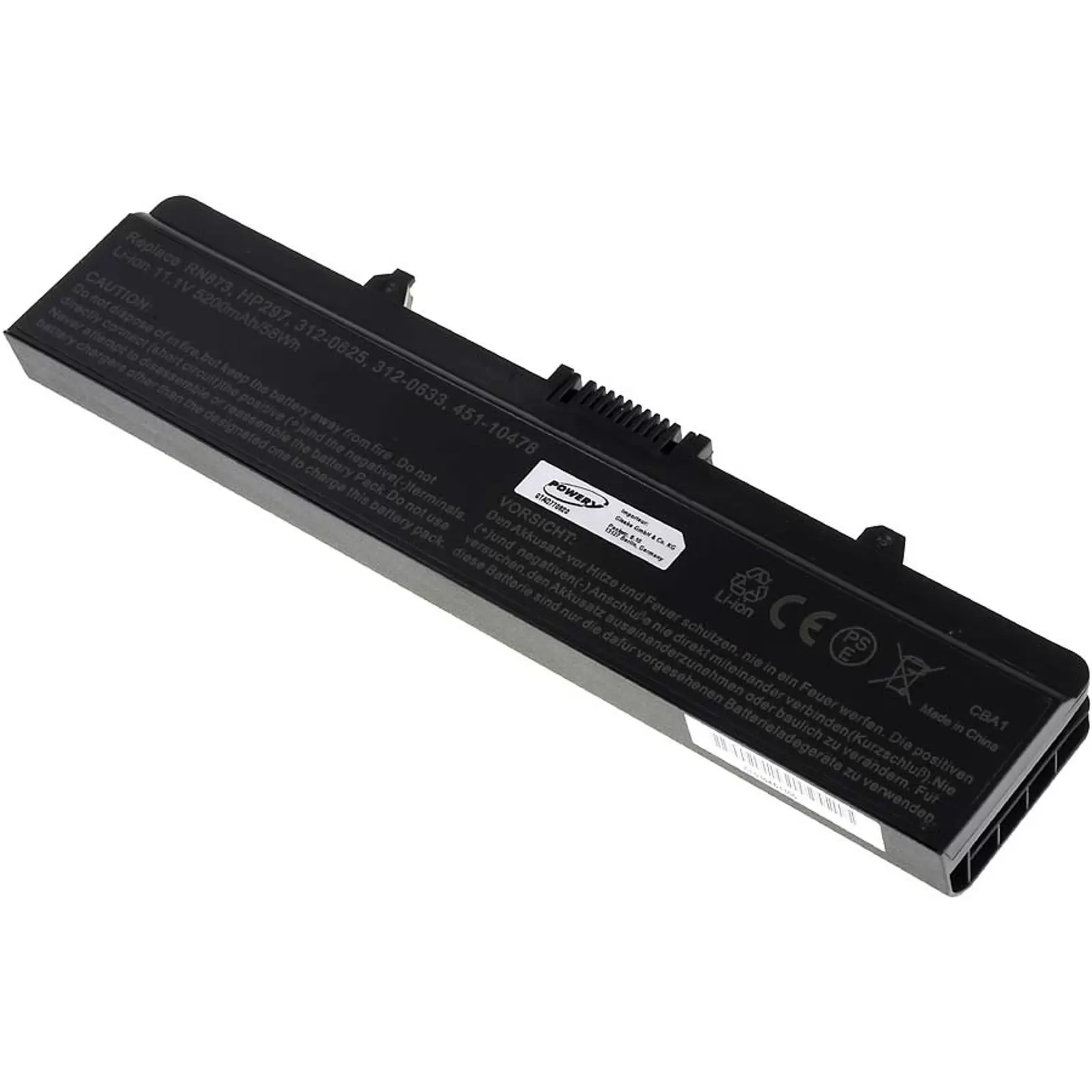 Akku für Dell Inspiron 1525 5200mAh