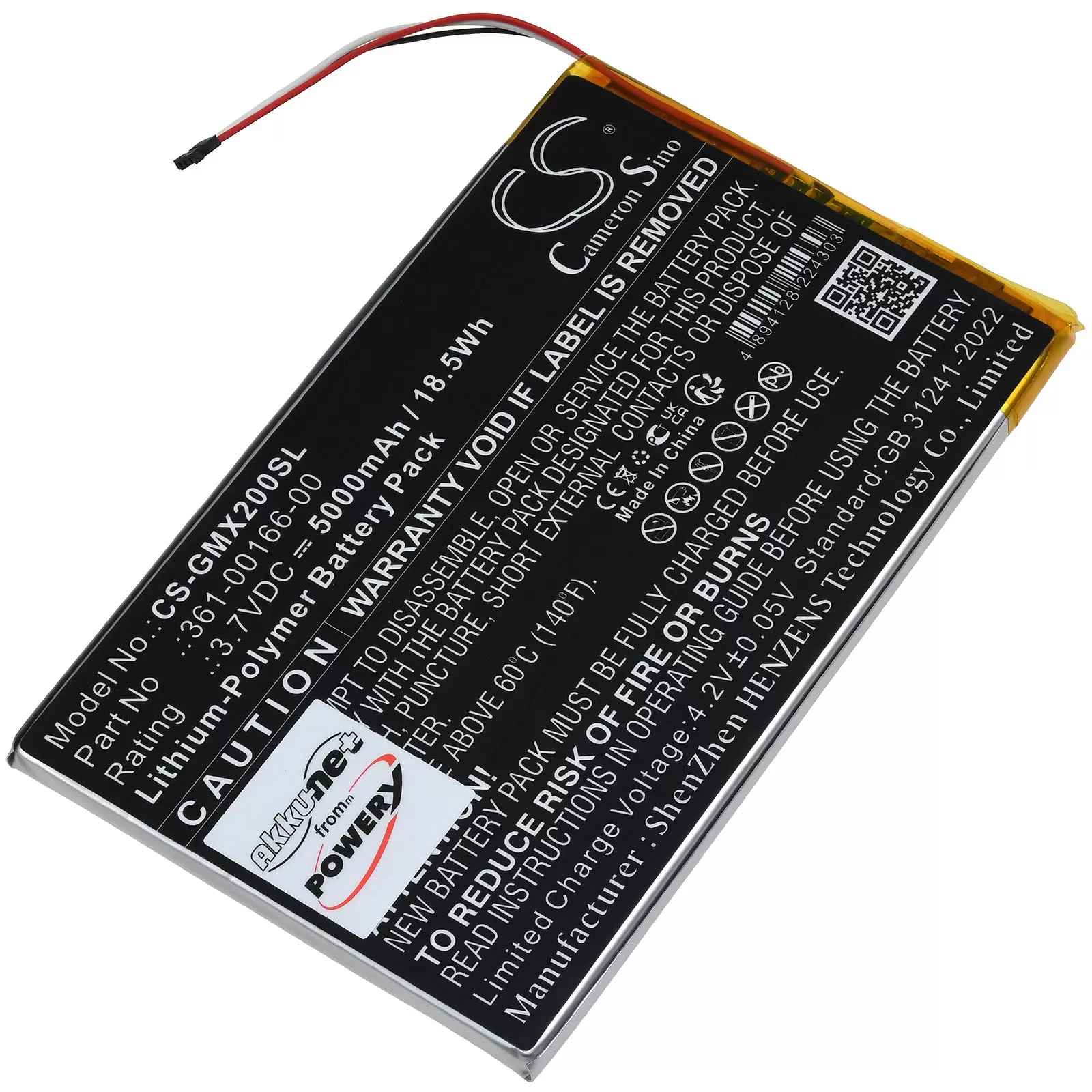 Akku passend für Garmin Zumo XT2 GPS-Navigation Typ 361-00166-00 Akku passend für Garmin Zumo XT2 GPS-Navigation Typ 361-00166-00