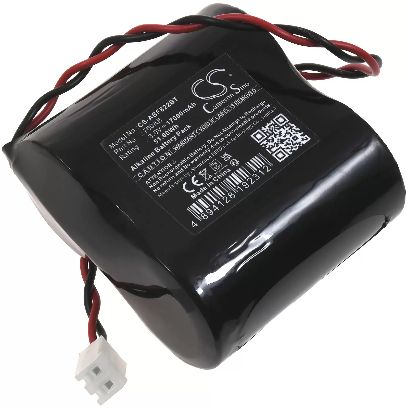 Batterie passend für Abus FU2986 FUSG50000 Secvest 2WAY Sirene Typ 760AB