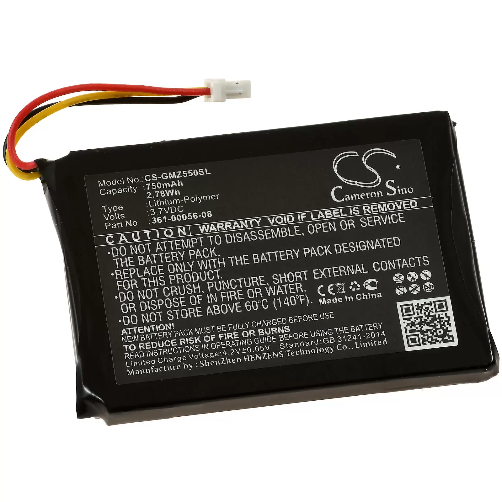 Akku passend für GPS Navigation Garmin DriveSmart 5, DriveSmart 55, Typ 361-00056-08 u.a. Akku passend für GPS Navigation Garmin DriveSmart 5, DriveSmart 55, Typ 361-00056-08 u.a.