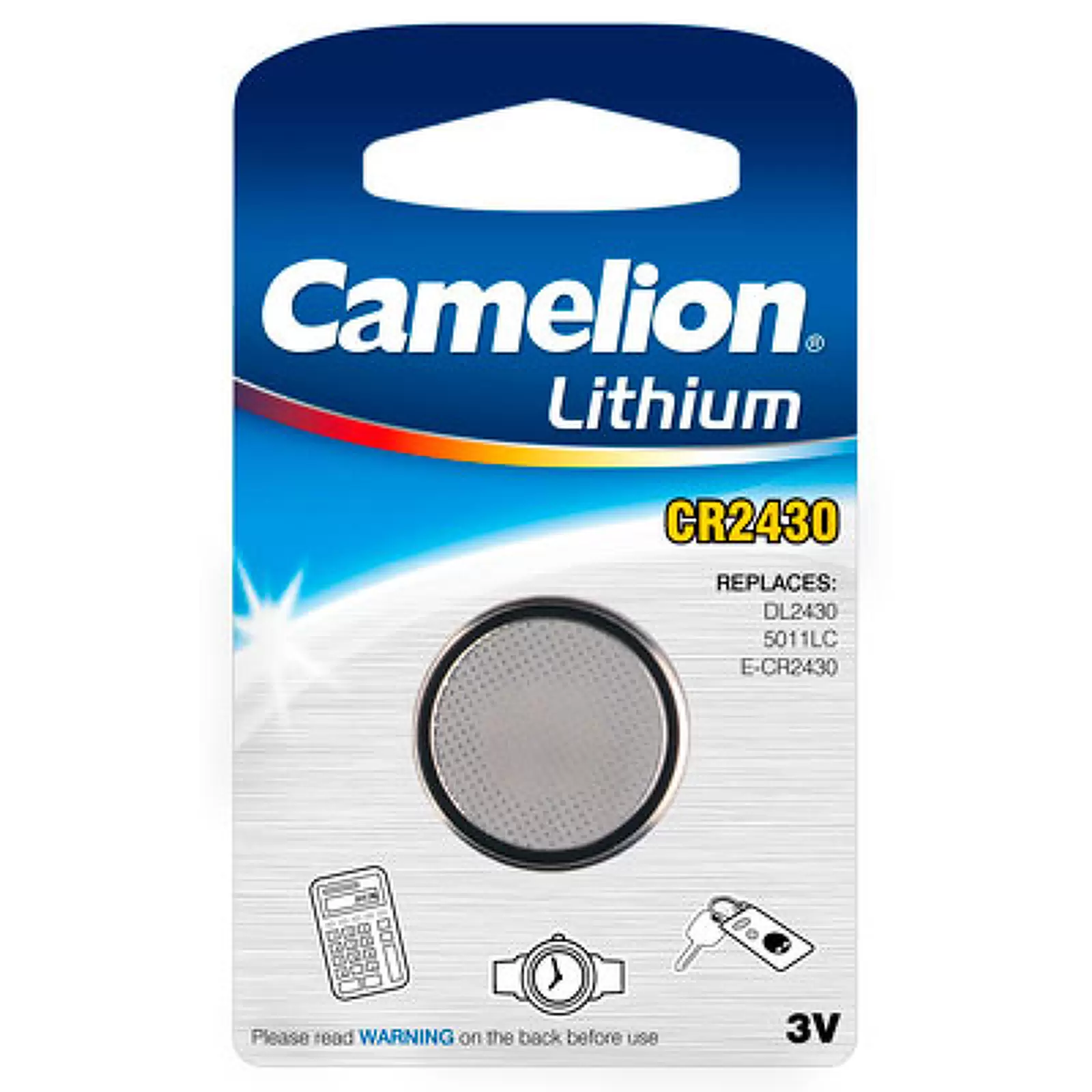 Lithium Knopfzelle Camelion CR2430 1er Blister Lithium Knopfzelle Camelion CR2430 1er Blister
