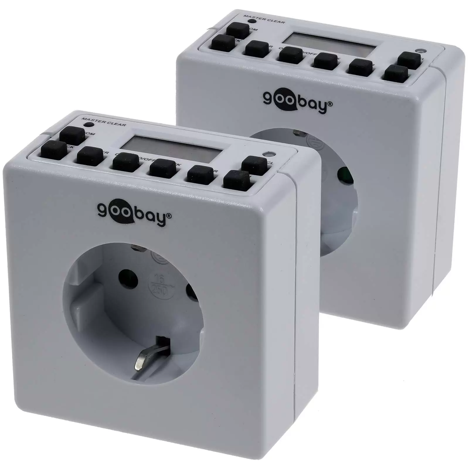 goobay 2er-Set, Digitale Zeitschaltuhr goobay 2er-Set, Digitale Zeitschaltuhr