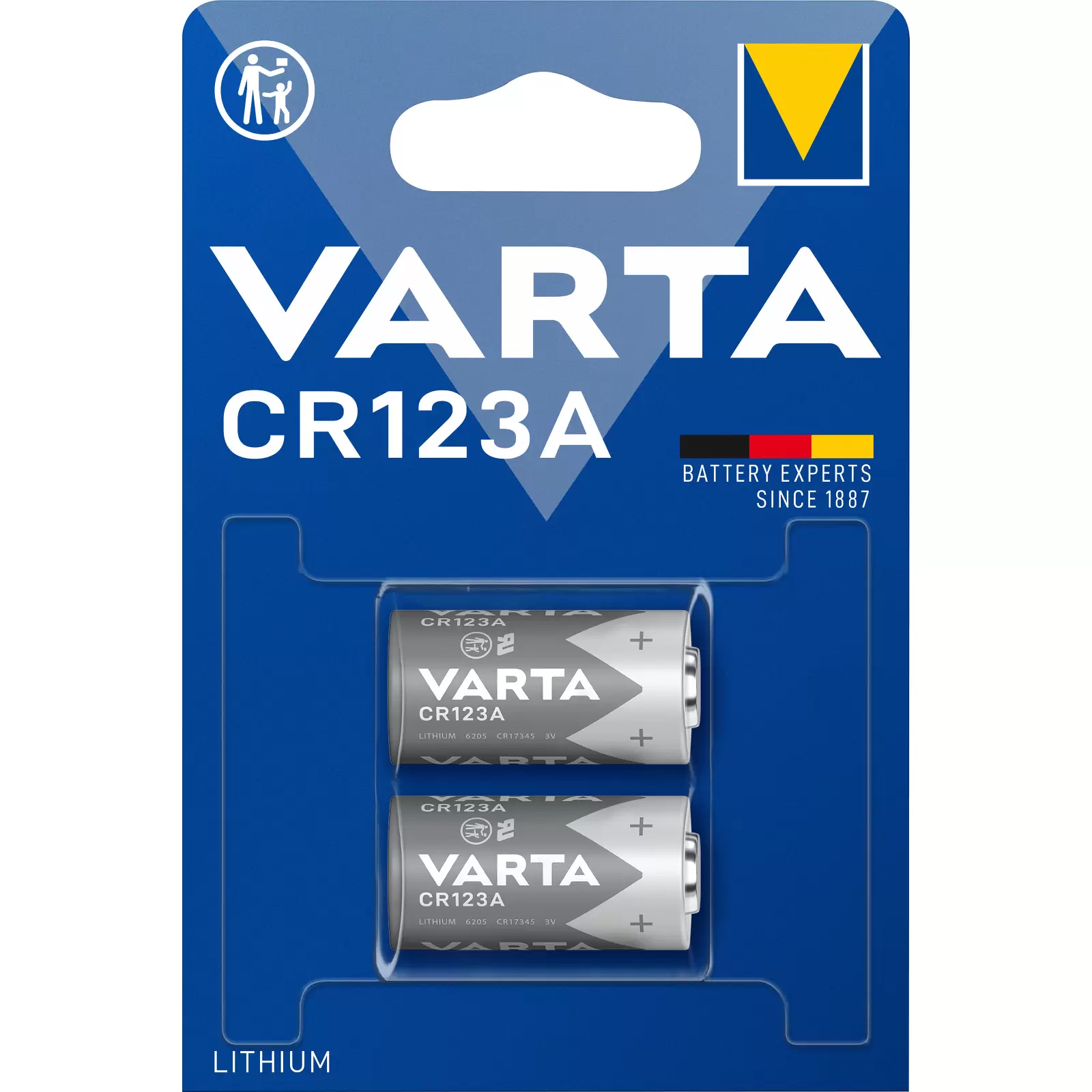 Varta Foto Batterie 6205 CR123A 2er Blister Varta Foto Batterie 6205 CR123A 2er Blister