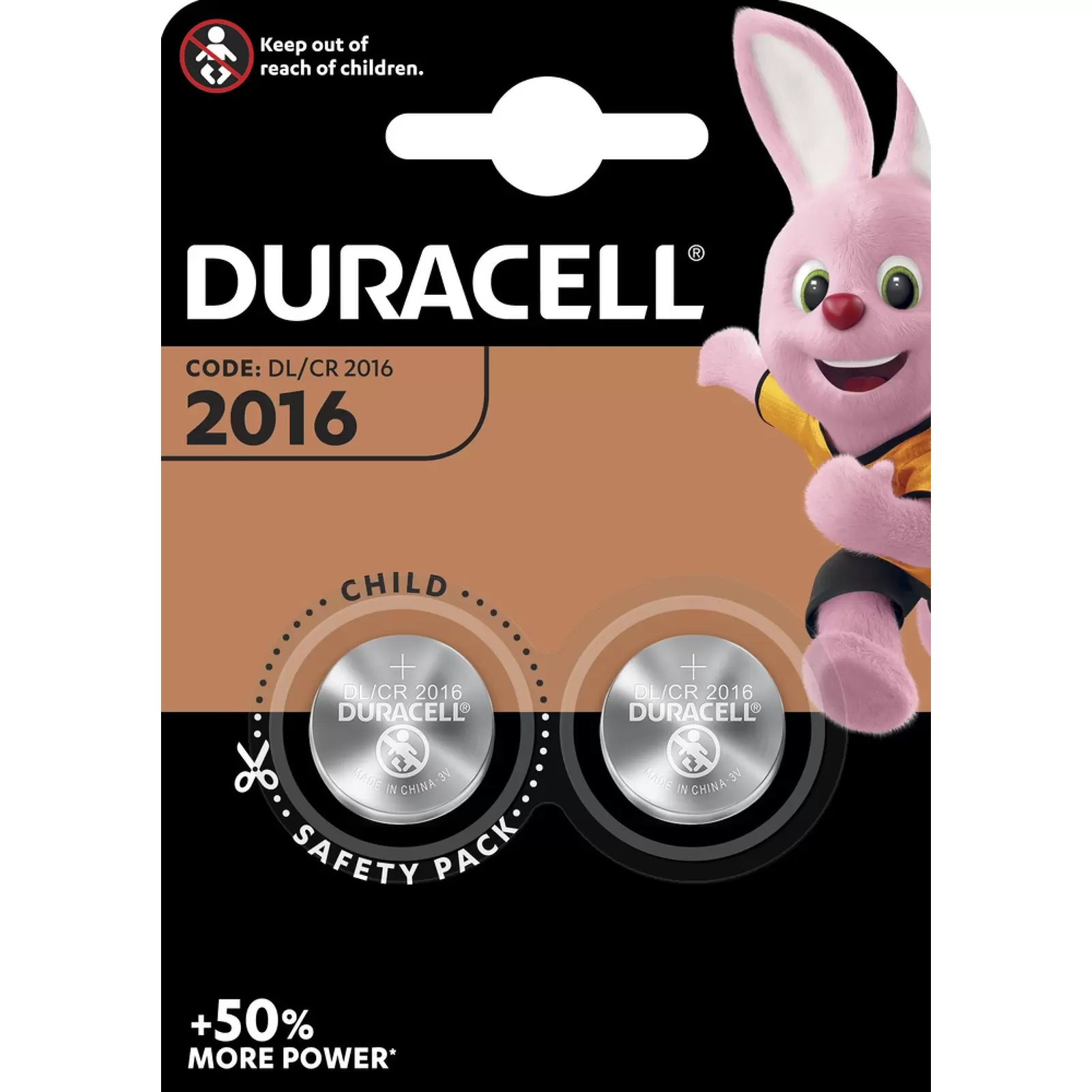 Duracell Batterie Lithium Knopfzelle 3V CR2016 Original