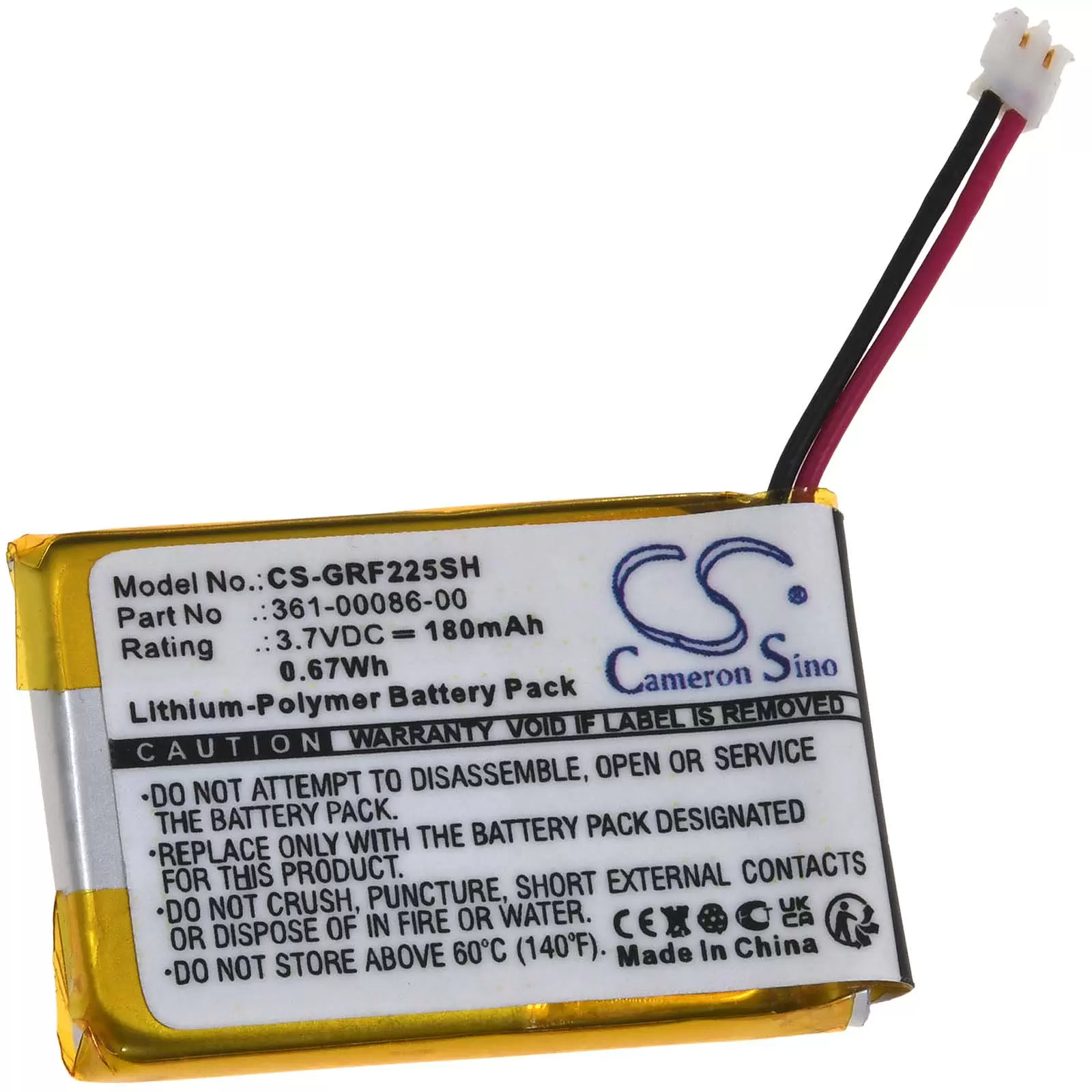 Akku passend für GPS-Fitness-SmartWatch Garmin Vivoactive 4 Approach G10 Forerunner 220 Typ 361-00072-10 Akku passend für GPS-Fitness-SmartWatch Garmin Vivoactive 4 Approach G10 Forerunner 220 Typ 361-00072-10