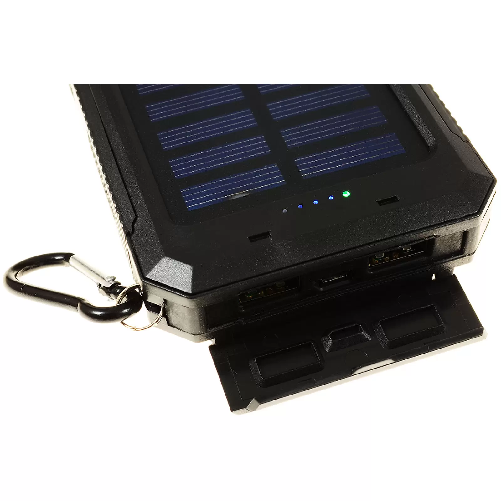 goobay Outdoor Powerbank Solar Ladegerät inkl. Taschenlampenfunktion 8000mAh