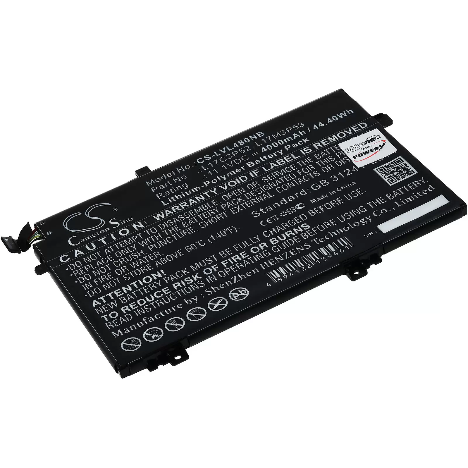 Akku passend für Laptop Lenovo ThinkPad L580, ThinkPad L480, Typ 01AV464 u.a.