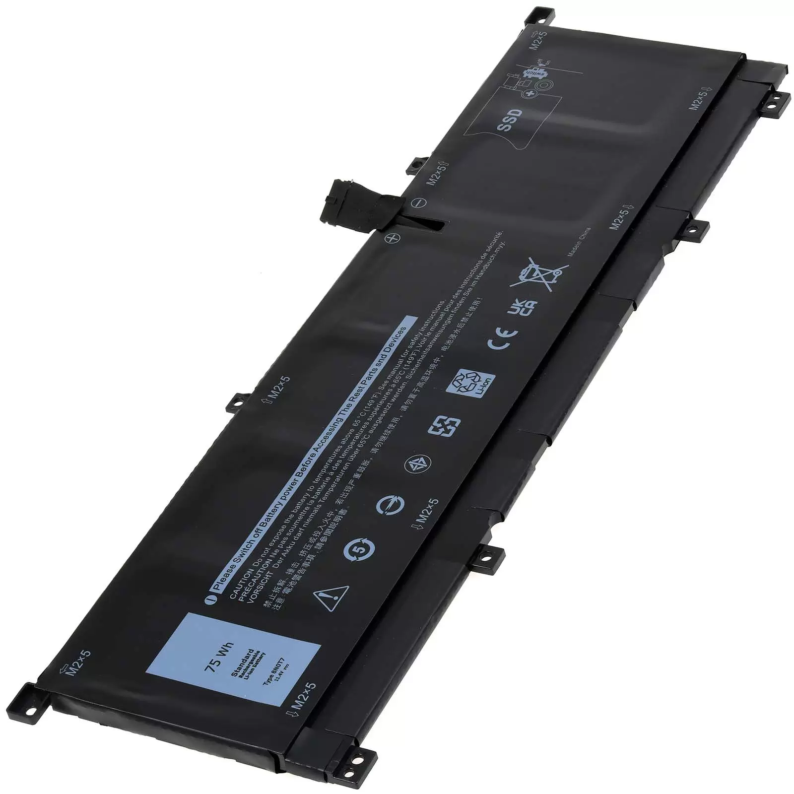 Akku passend für Laptop Dell XPS 15 9575, Precision 5530 2-in-1, Typ 8N0T7, Typ TMFYT Akku passend für Laptop Dell XPS 15 9575, Precision 5530 2-in-1, Typ 8N0T7, Typ TMFYT