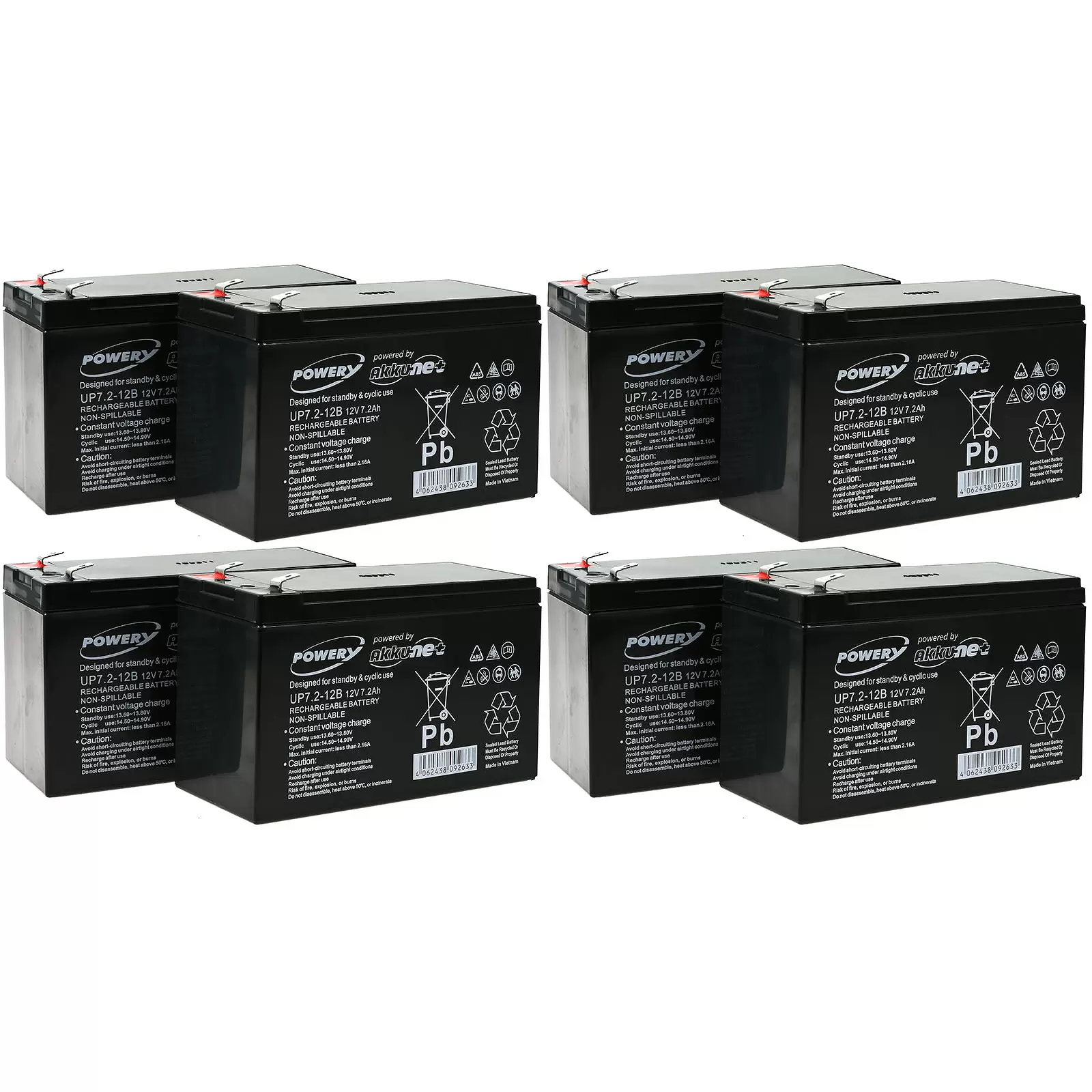 Powery Blei-Gel-Akku für USV APC RBC105 Powery Blei-Gel-Akku für USV APC RBC105
