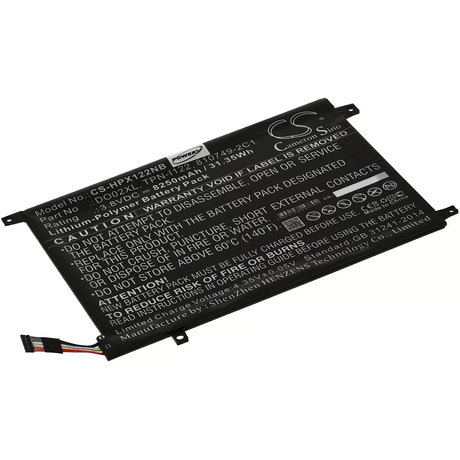 Akku passend für Laptop HP Pavilion X2 10-J014TU, X2-J025TU, Typ DO02XL