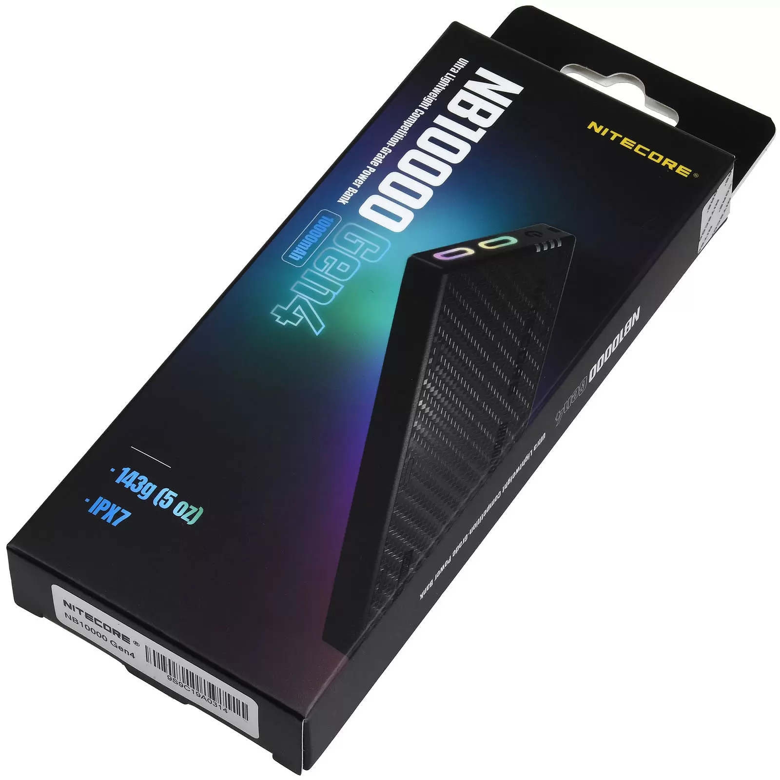 Nitecore Powerbank NB10000 GEN4, 10Ah, ultra-leicht, 2x USB-C, z.B. für Trail-Lauf-Sport