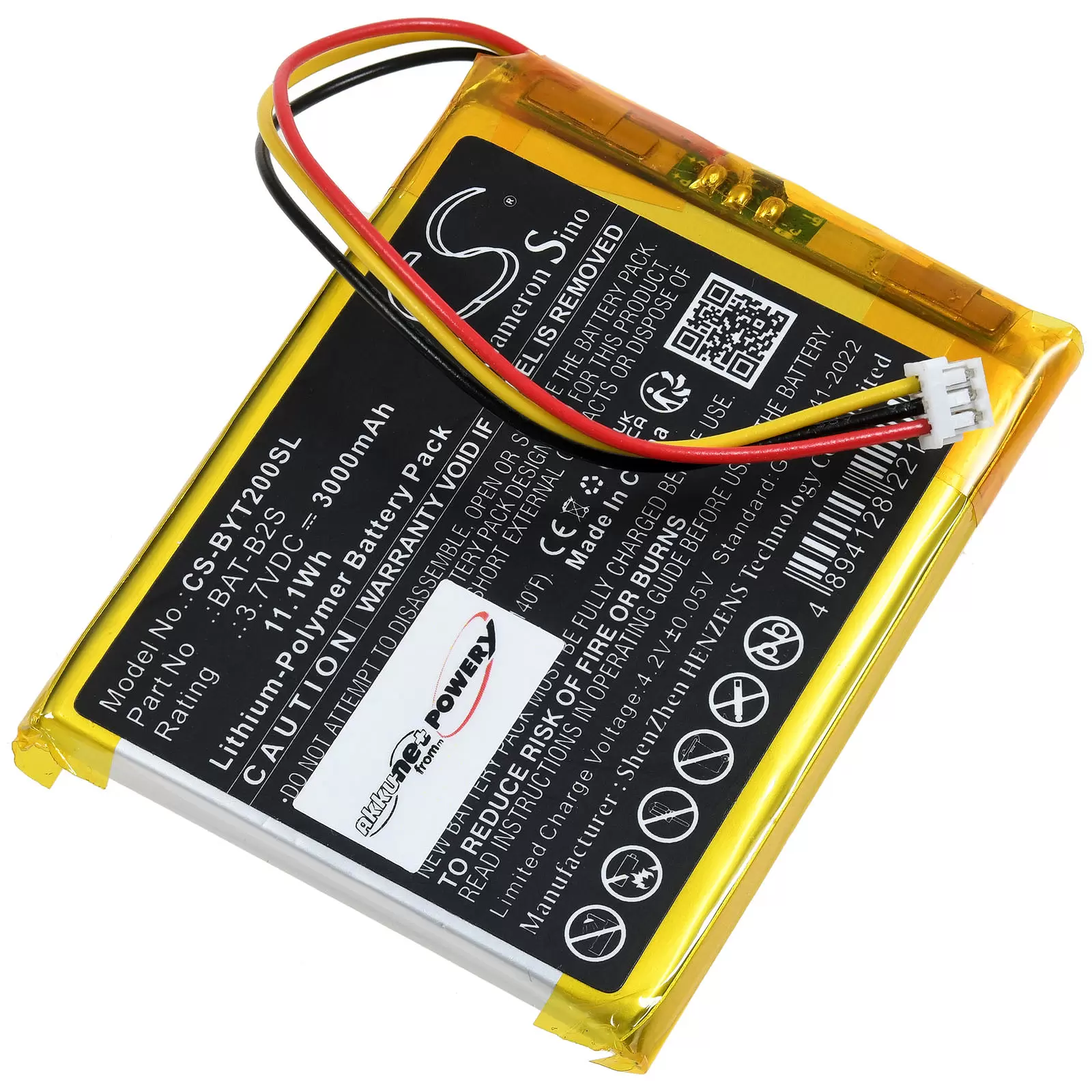 Akku passend für Babytime BT-2S Boifun 2S 5S 2TM 6T VB805 Babyphone Typ BAT-B2S