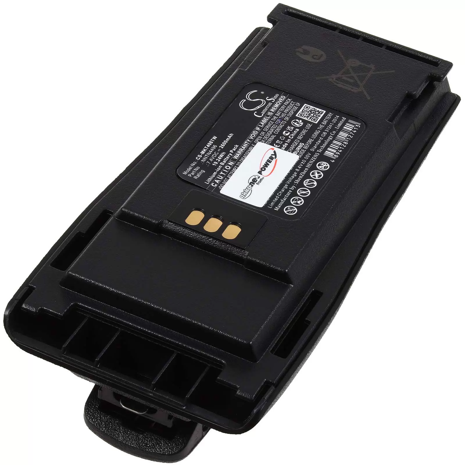 Powerakku passend für Motorola CP150 CP200/PR400 Typ NNTN4970A Bauform beachten! Powerakku passend für Motorola CP150 CP200/PR400 Typ NNTN4970A Bauform beachten!
