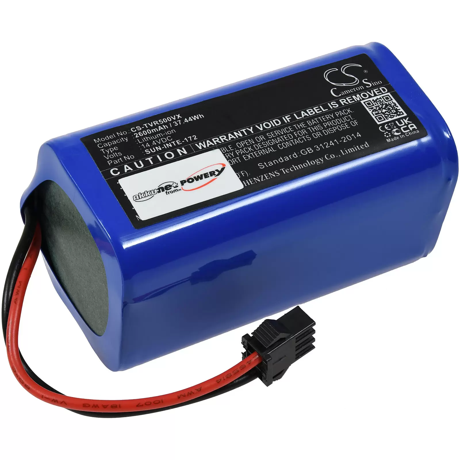Akku passend für Saugroboter Tesvor X500, X500 Pro, X580, Typ SUN-INTE-172 Akku passend für Saugroboter Tesvor X500, X500 Pro, X580, Typ SUN-INTE-172