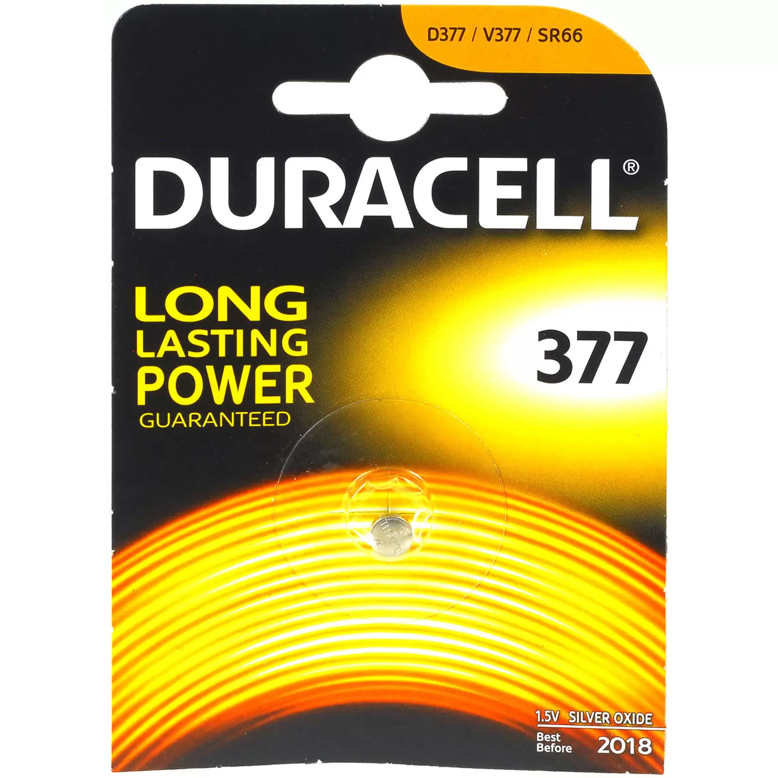 Duracell Knopfzelle SR66 / SR626SW / V377 Typ 377 1er Blister Duracell Knopfzelle SR66 / SR626SW / V377 Typ 377 1er Blister