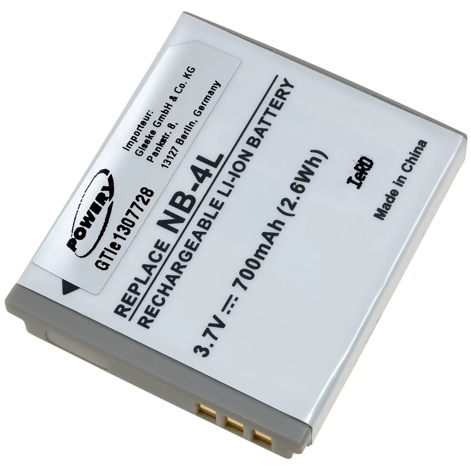 Akku für Canon NB-4L Akku für Canon NB-4L