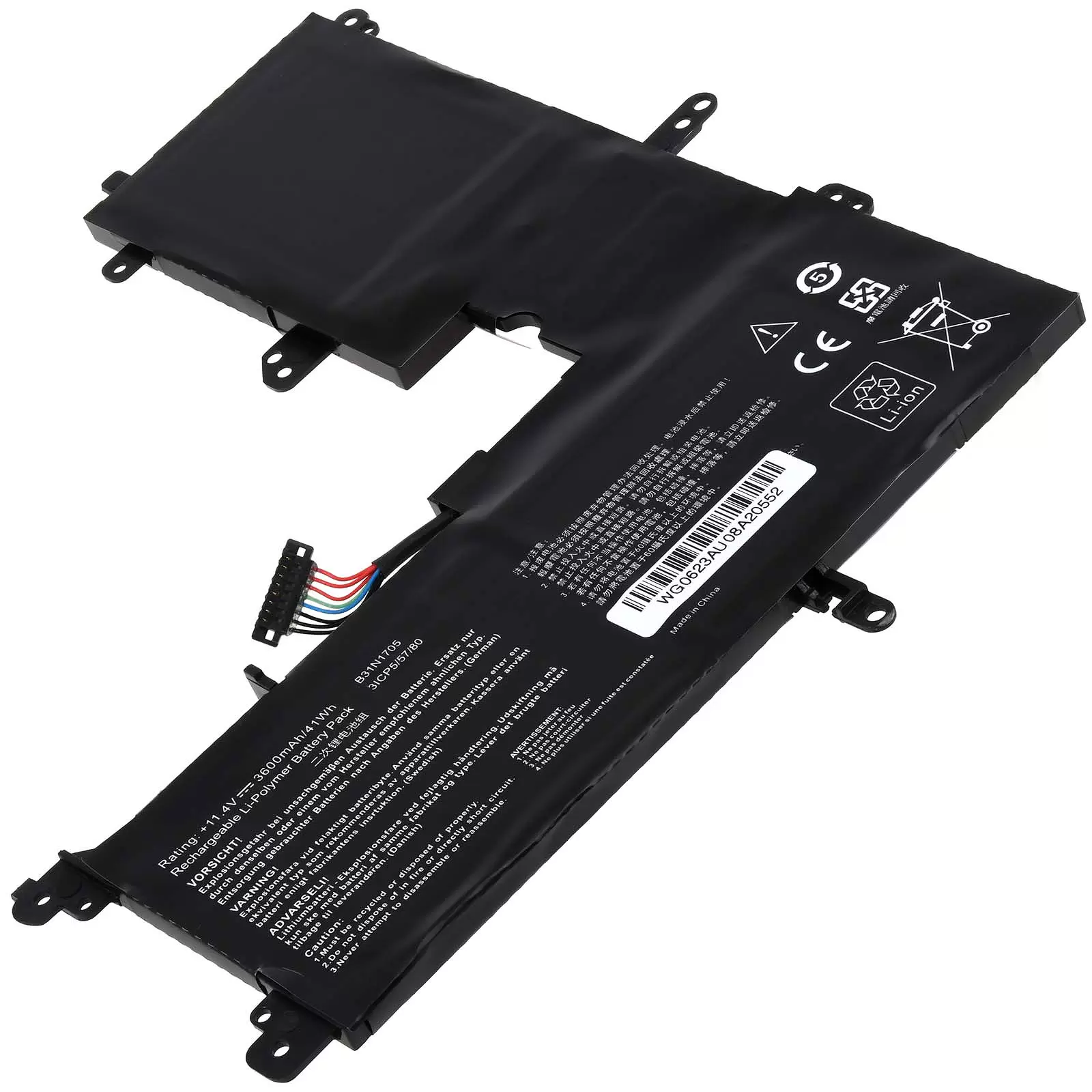 Akku passend für Laptop Asus VivoBook Flip 14 TP410UA-DB51T, Typ B31N1705 Akku passend für Laptop Asus VivoBook Flip 14 TP410UA-DB51T, Typ B31N1705