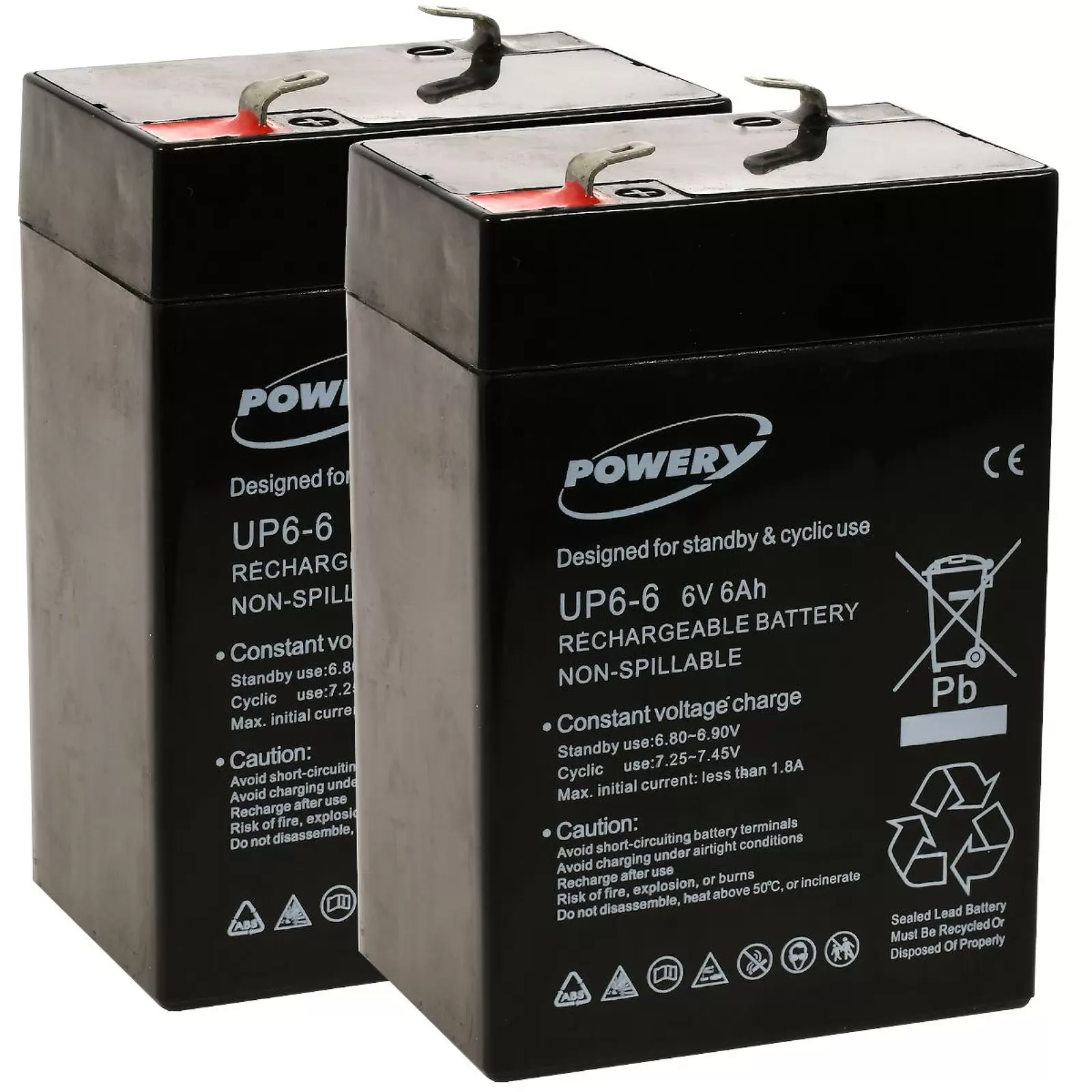 Powery Blei-Gel Akku ersetzt APC RBC 1 Powery Blei-Gel Akku ersetzt APC RBC 1