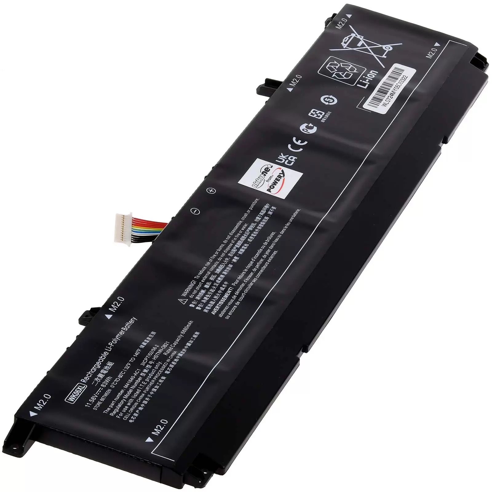 Akku passend für Gaming-Laptop HP Omen 17-ck Serie Omen 16-k Serie Typ WK06XL Akku passend für Gaming-Laptop HP Omen 17-ck Serie Omen 16-k Serie Typ WK06XL