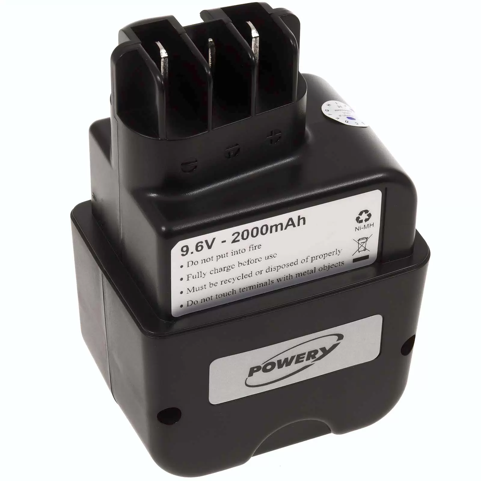 Akku für Werkzeug Metabo 6.31721 (9,6V 2000mAh NiMH) Akku für Werkzeug Metabo 6.31721 (9,6V 2000mAh NiMH)