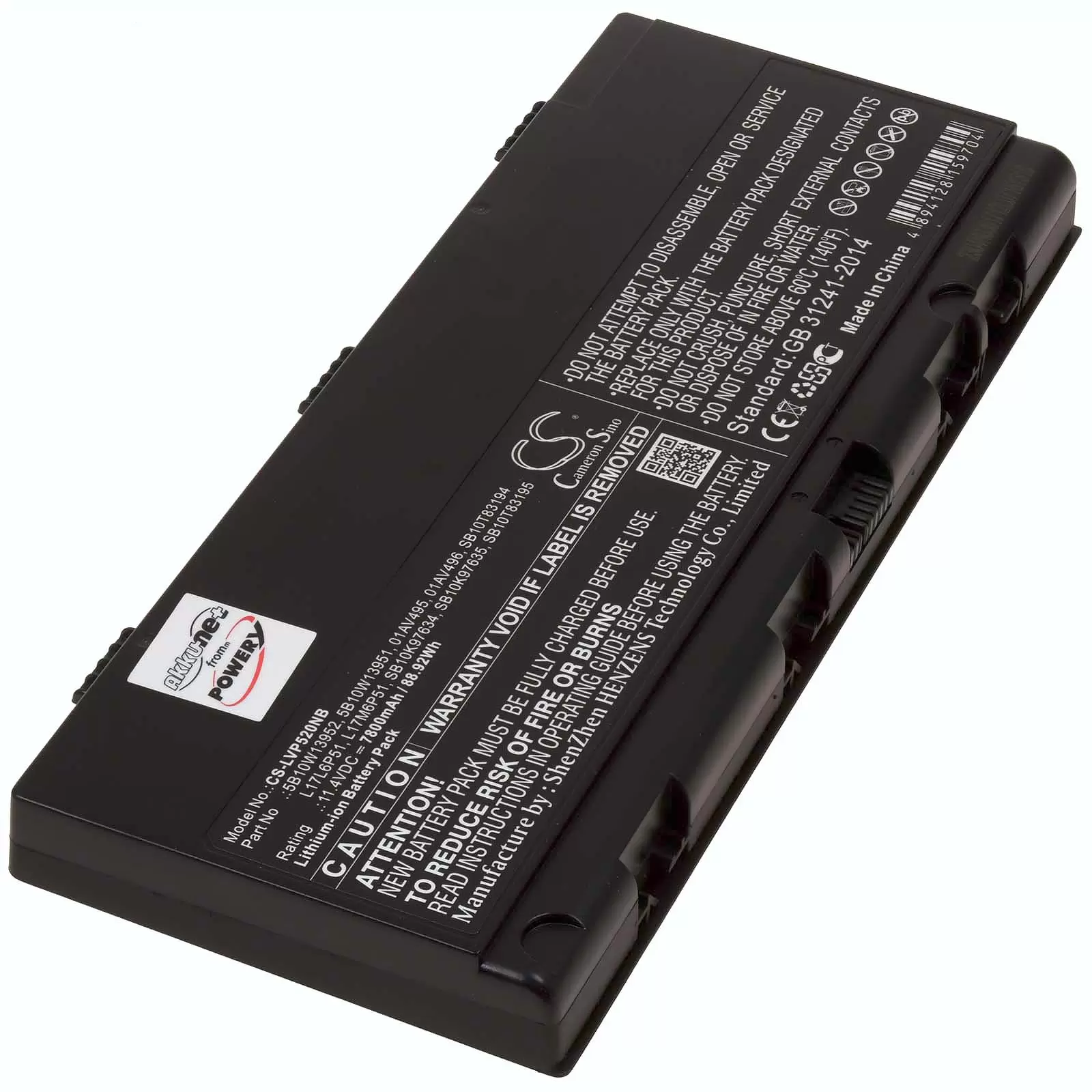 Akku passend für Laptop Lenovo Thinkpad P52, Typ L17M6P51, Typ SB10K97635