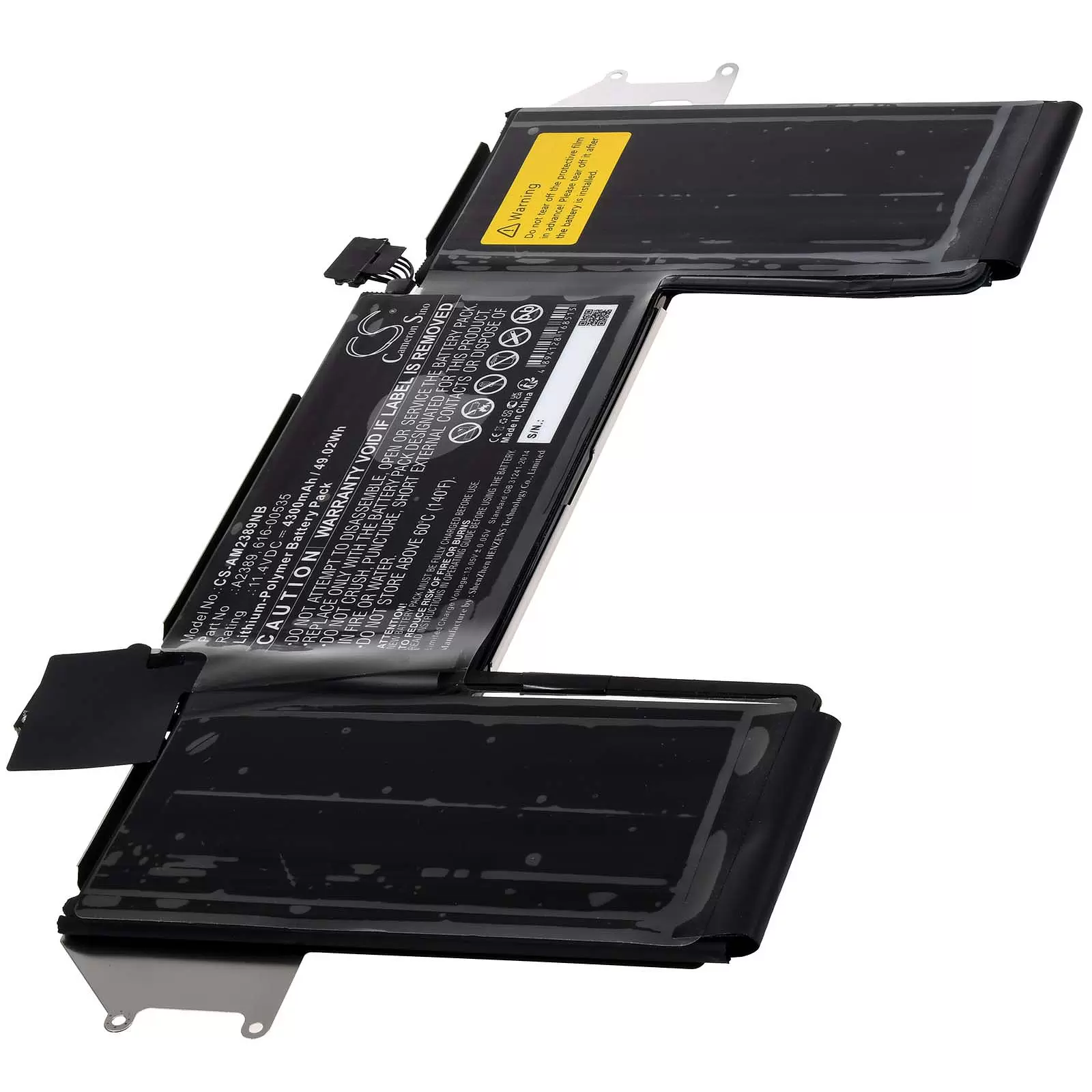 Akku passend für Laptop Apple MacBook Air 13 A2179 2020, Typ A2389