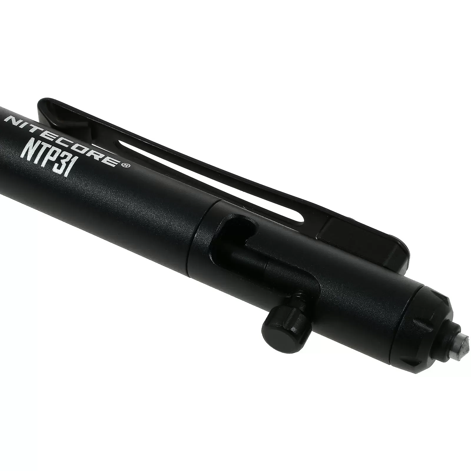 Nitecore Tactical Pen, taktischer Stift, Kugelschreiber NTP31, schwarz, Aluminium