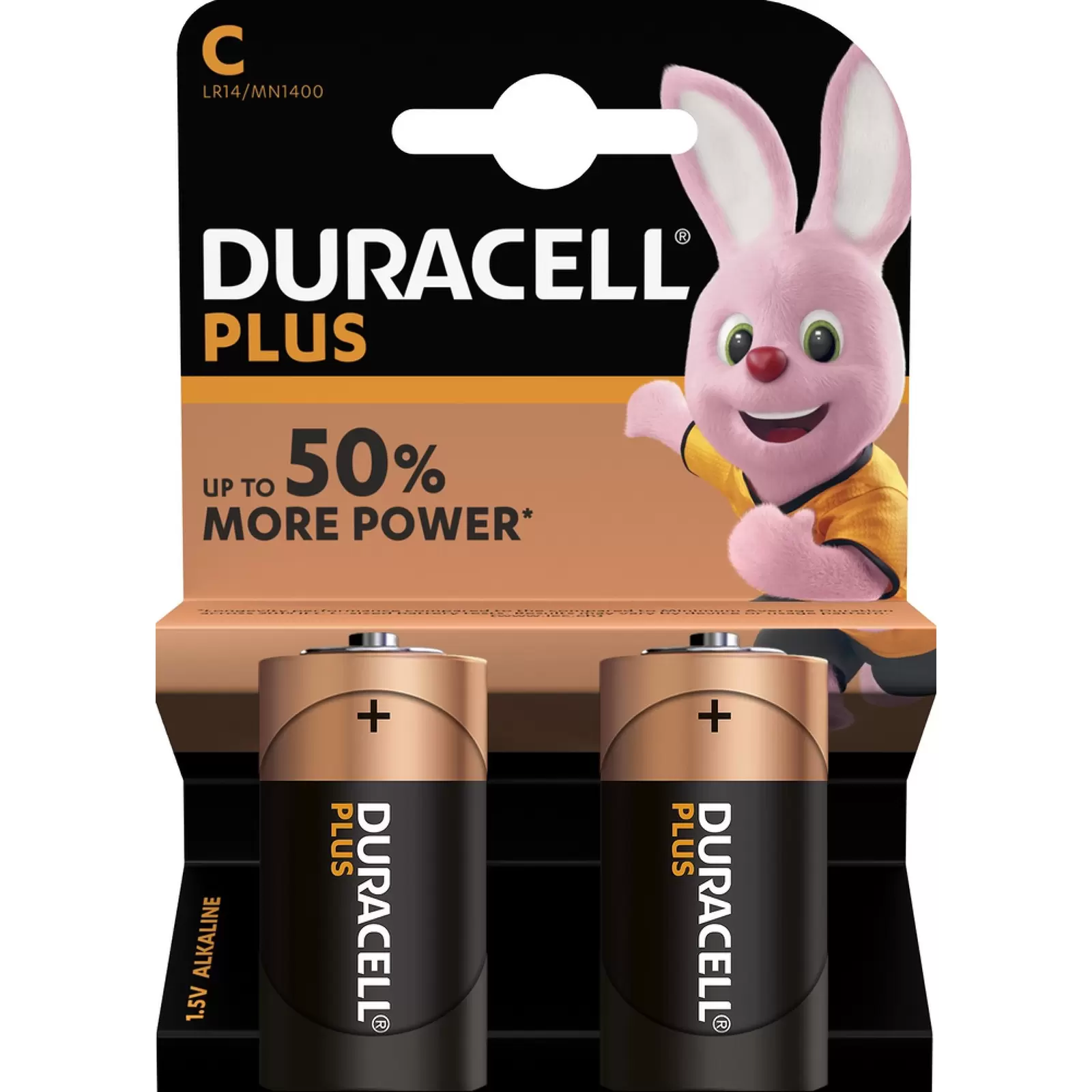 Batterie Duracell Plus MN1400 LR14 Baby 2er Blister