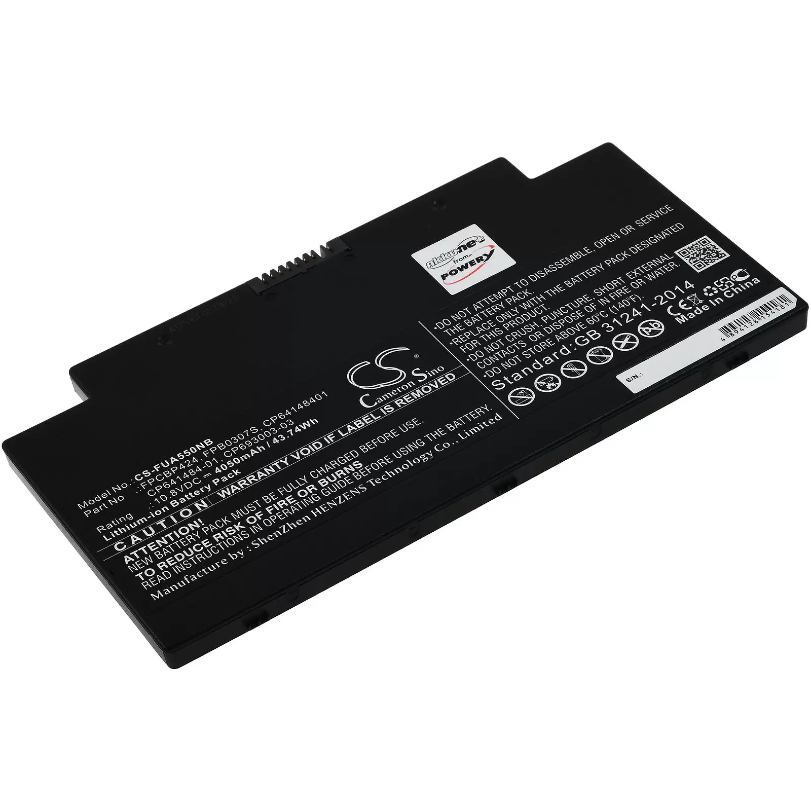 Akku passend für Laptop Fujitsu LifeBook AH77/M, LifeBook A556, LifeBook U536, Typ FPCBP424 Akku passend für Laptop Fujitsu LifeBook AH77/M, LifeBook A556, LifeBook U536, Typ FPCBP424