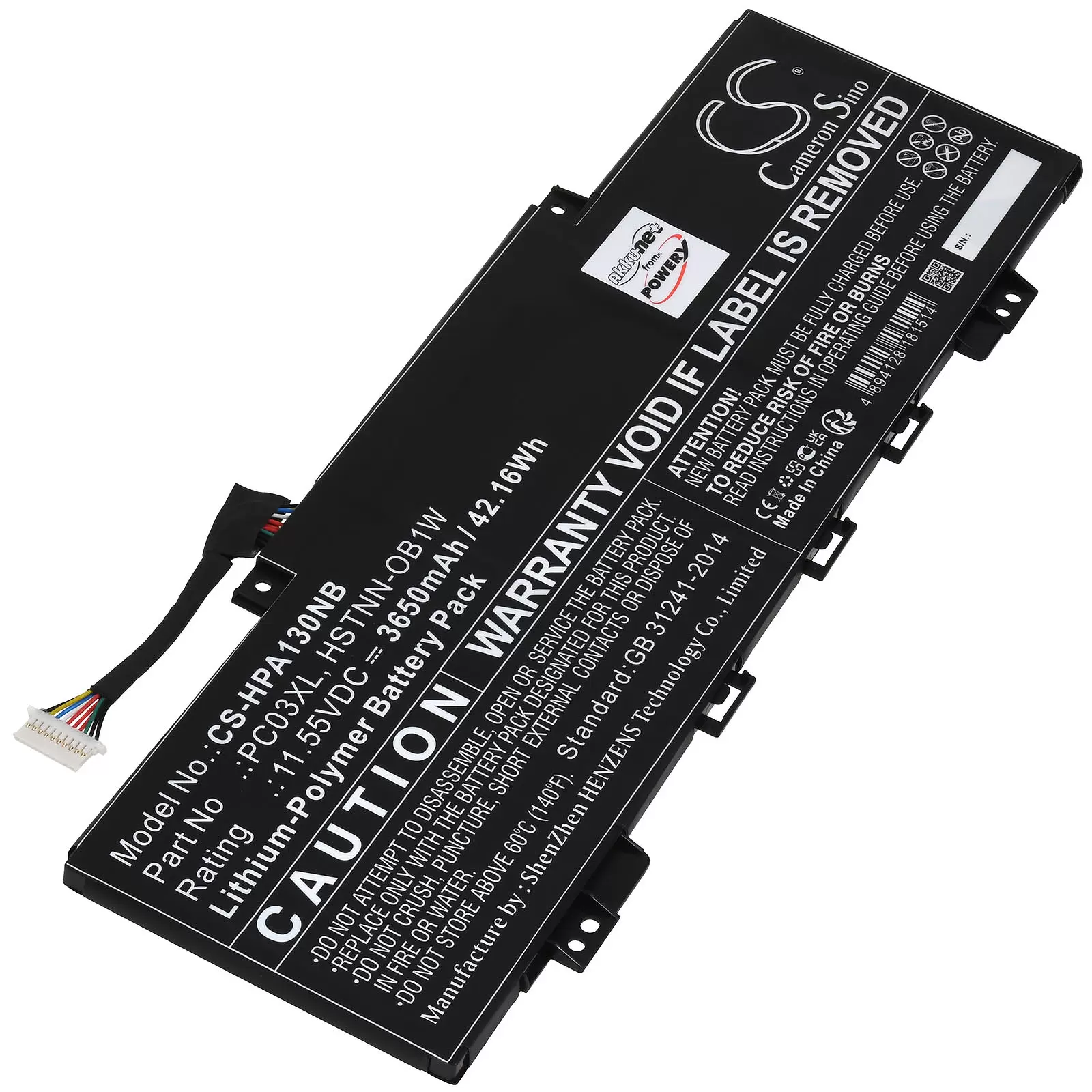 Akku passend für Laptop HP Pavilion Aero 13 Pavilion x360 Convertible 14-dy0009ns Typ PC03XL