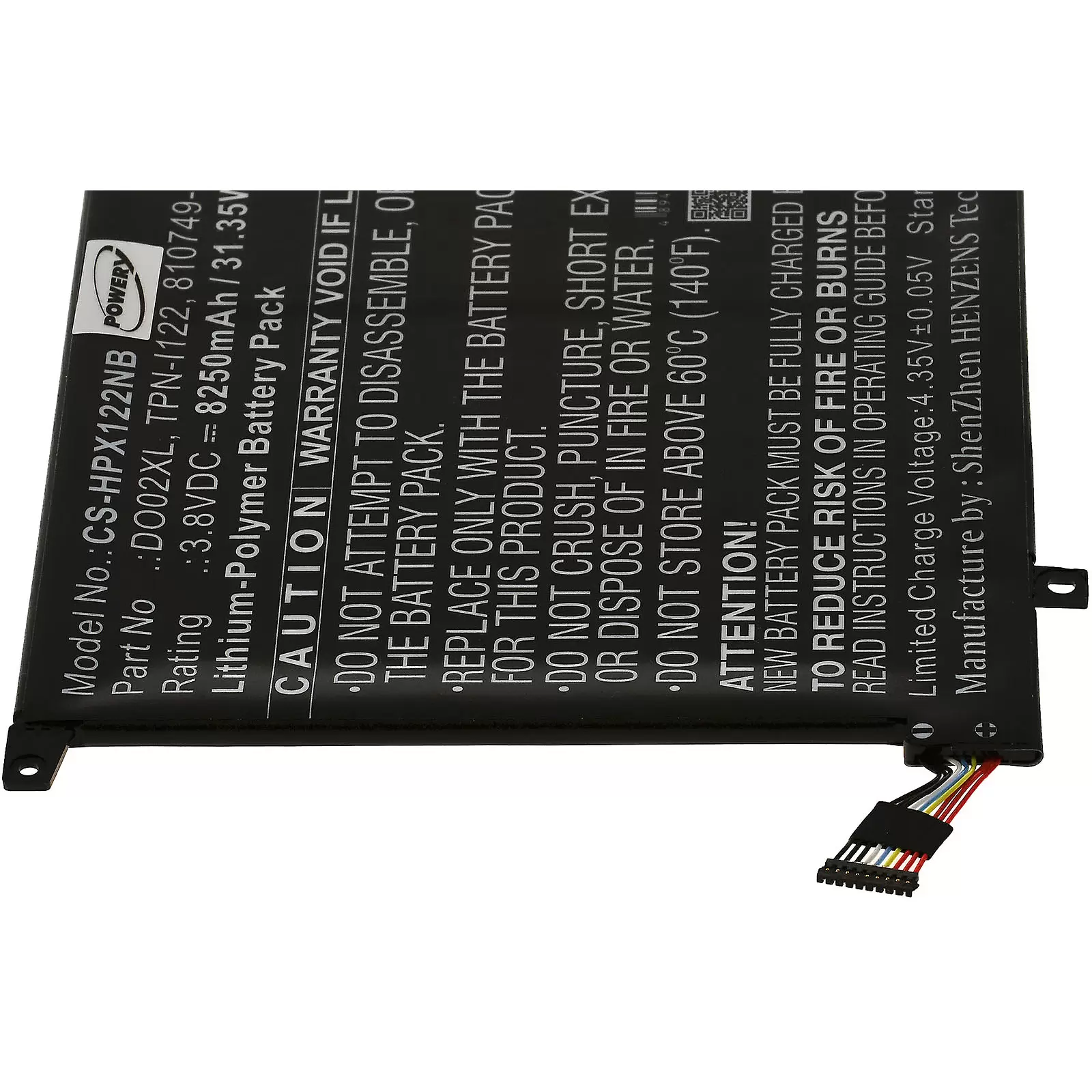 Akku passend für Laptop HP Pavilion X2 10-J014TU, X2-J025TU, Typ DO02XL
