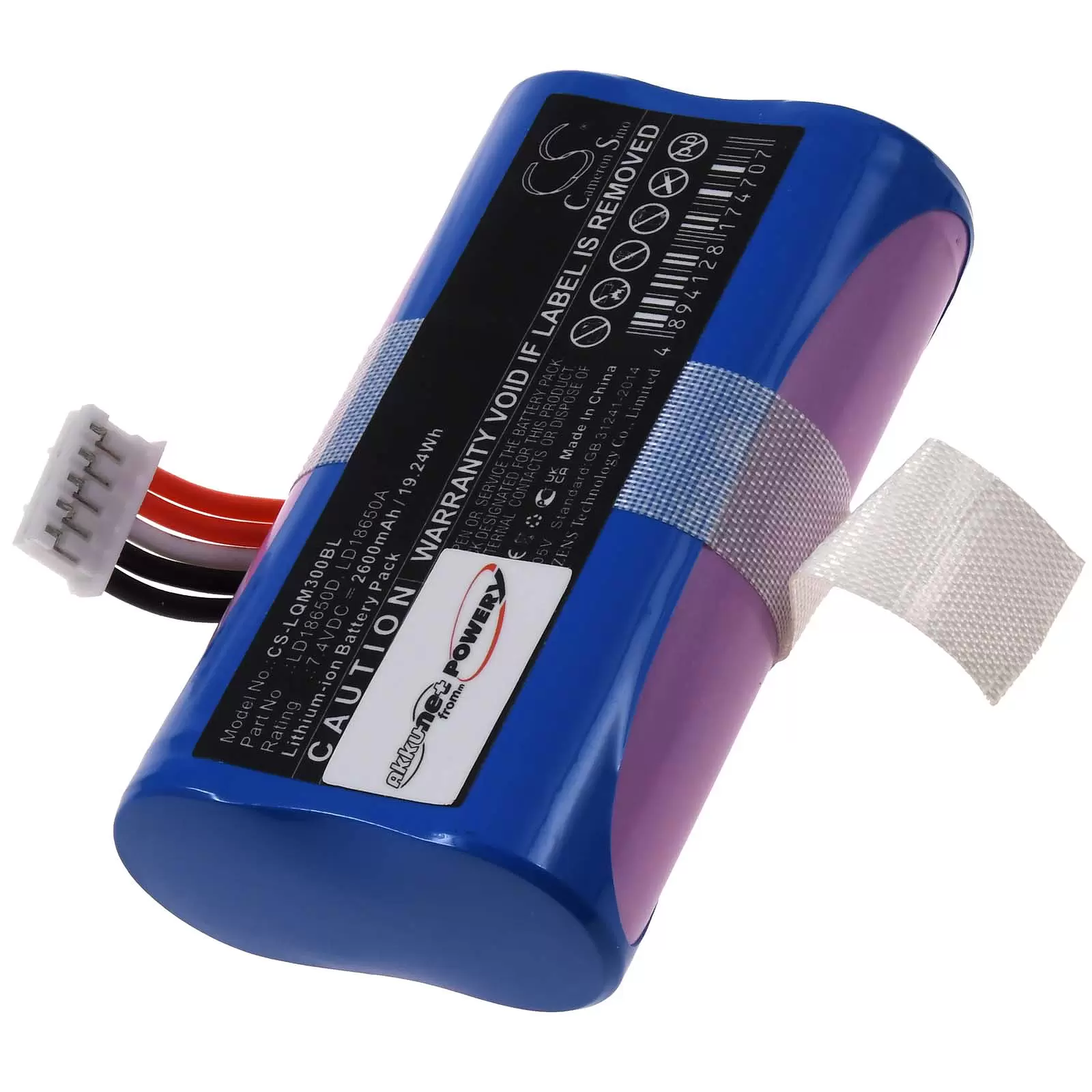 Akku passend für Payment-, Zahl-, Karten-Terminal Ingenico APOS A8 Pax A910 Typ LD18650D Akku passend für Payment-, Zahl-, Karten-Terminal Ingenico APOS A8 Pax A910 Typ LD18650D