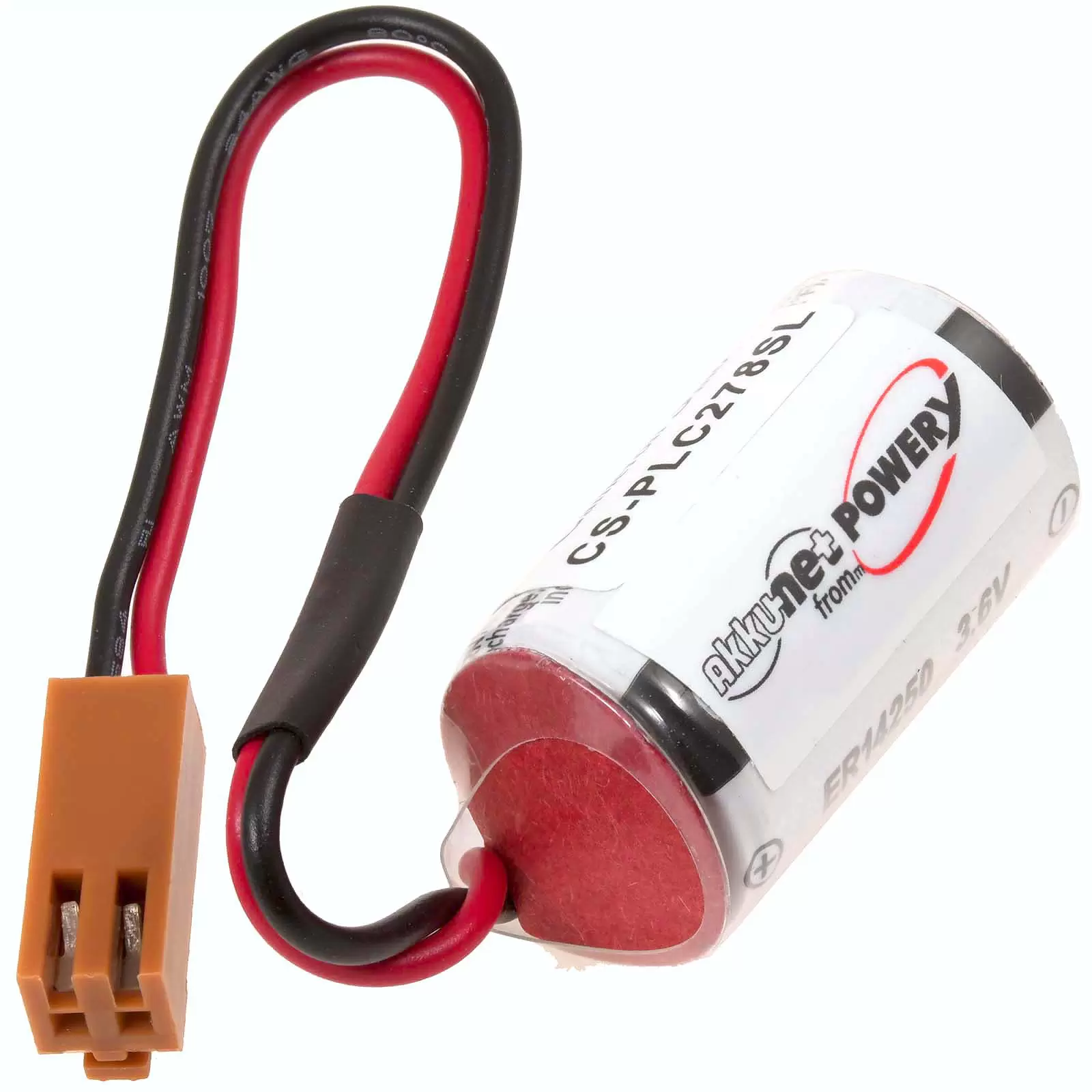 SPS-Lithiumbatterie kompatibel mit Toshiba Typ ER3V -brauner Stecker SPS-Lithiumbatterie kompatibel mit Toshiba Typ ER3V -brauner Stecker