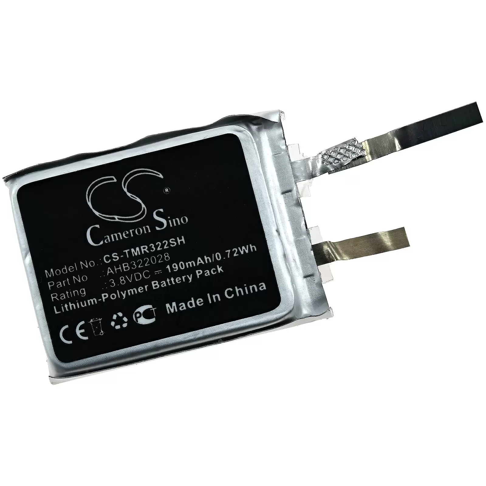 Akku passend für GPS-Sport-Uhr TomTom Runner Cardio, Typ AHB322028 Akku passend für GPS-Sport-Uhr TomTom Runner Cardio, Typ AHB322028