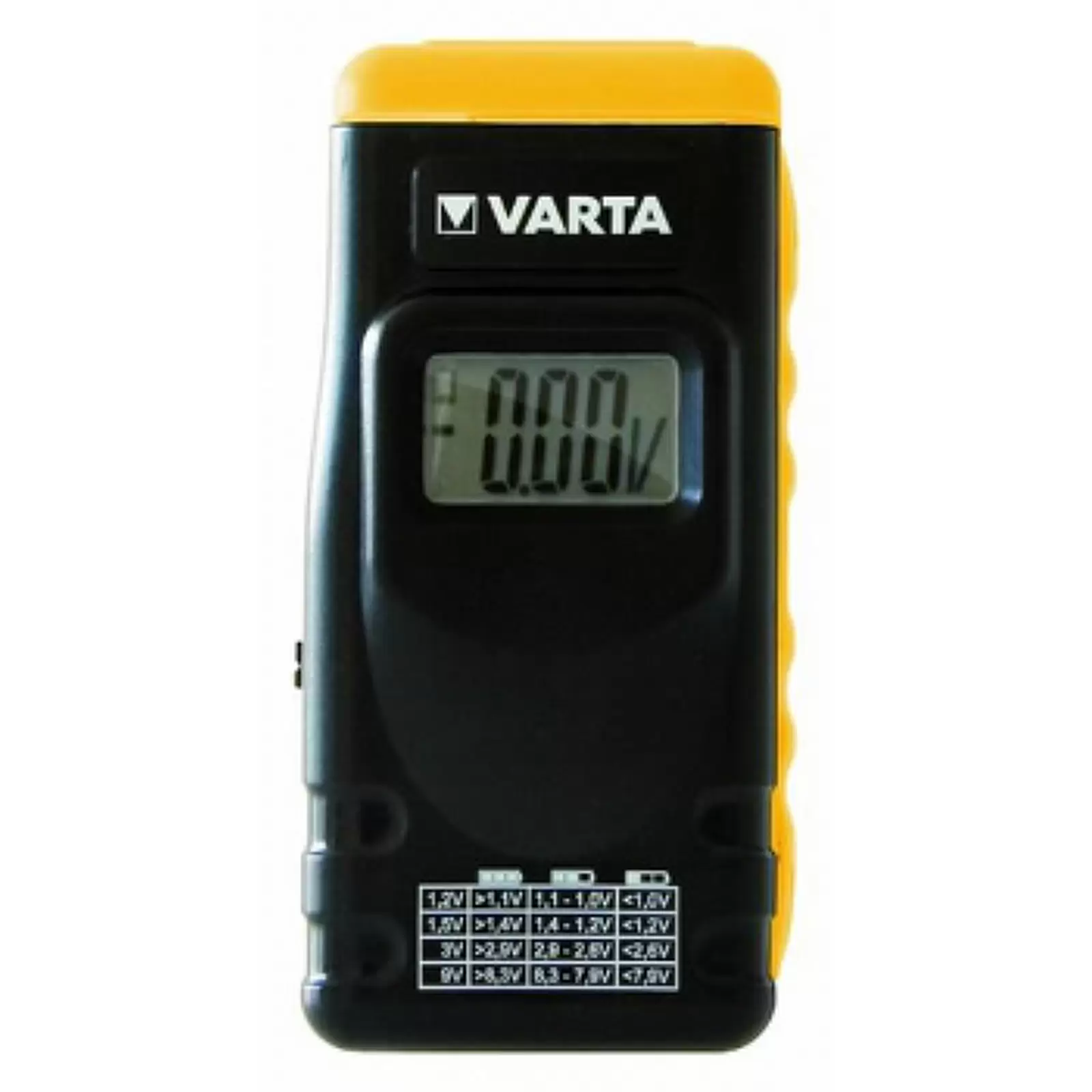 Varta Batterietester / Batterie Prüfgerät mit LCD-Display für Batterien, Akkus und Knopfzellen