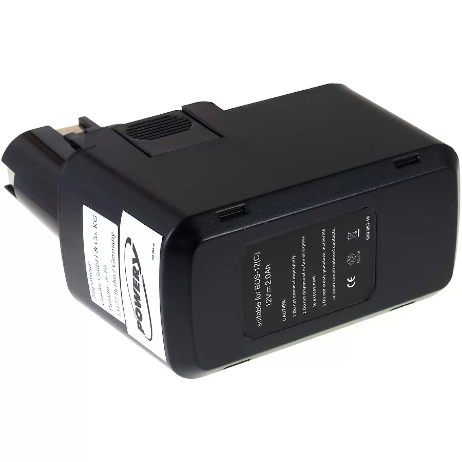 Akku für Werkzeug Bosch 12V 2000mAh NiMH Wabe (Flach) 2000mAh