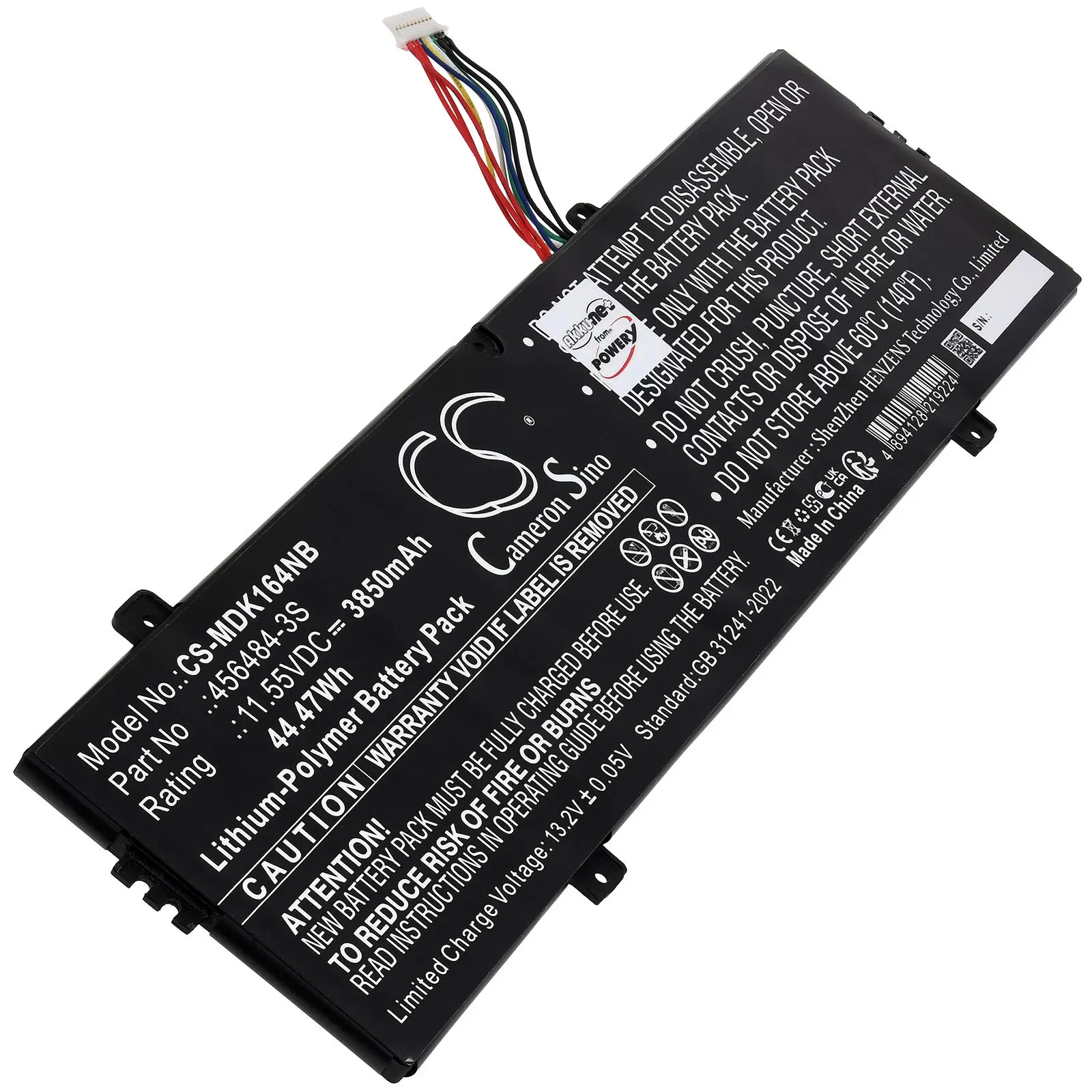 Akku passend für Laptop Medion Akoya E14304 NS14AR Akoya E15407 NS15IC Typ 456484-3S Akku passend für Laptop Medion Akoya E14304 NS14AR Akoya E15407 NS15IC Typ 456484-3S