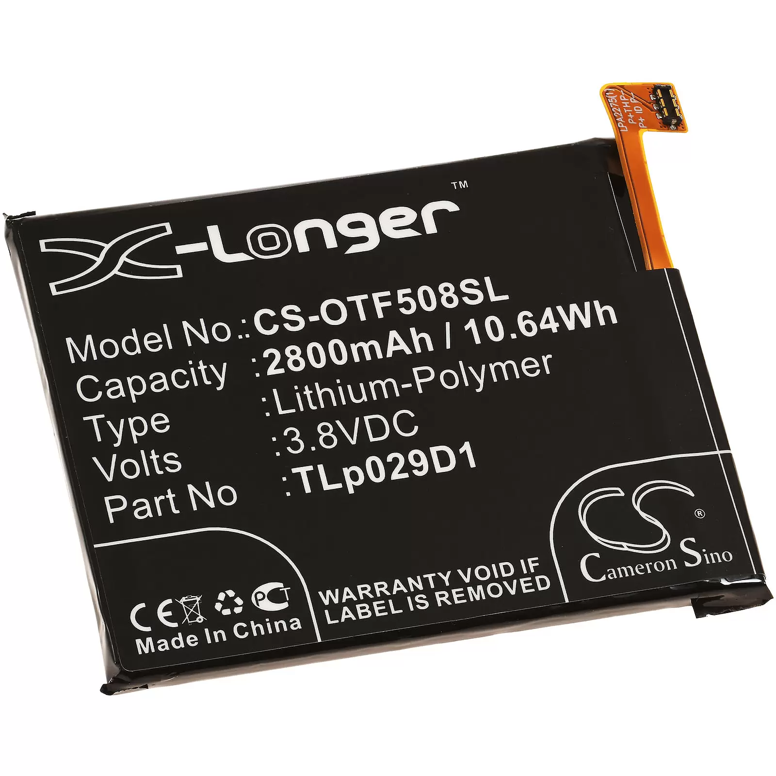 Akku passend für Handy, Smartphone Alcatel One Touch 3 Dual SIM, OT-5086D, Typ TLp029D1 u.a. Akku passend für Handy, Smartphone Alcatel One Touch 3 Dual SIM, OT-5086D, Typ TLp029D1 u.a.